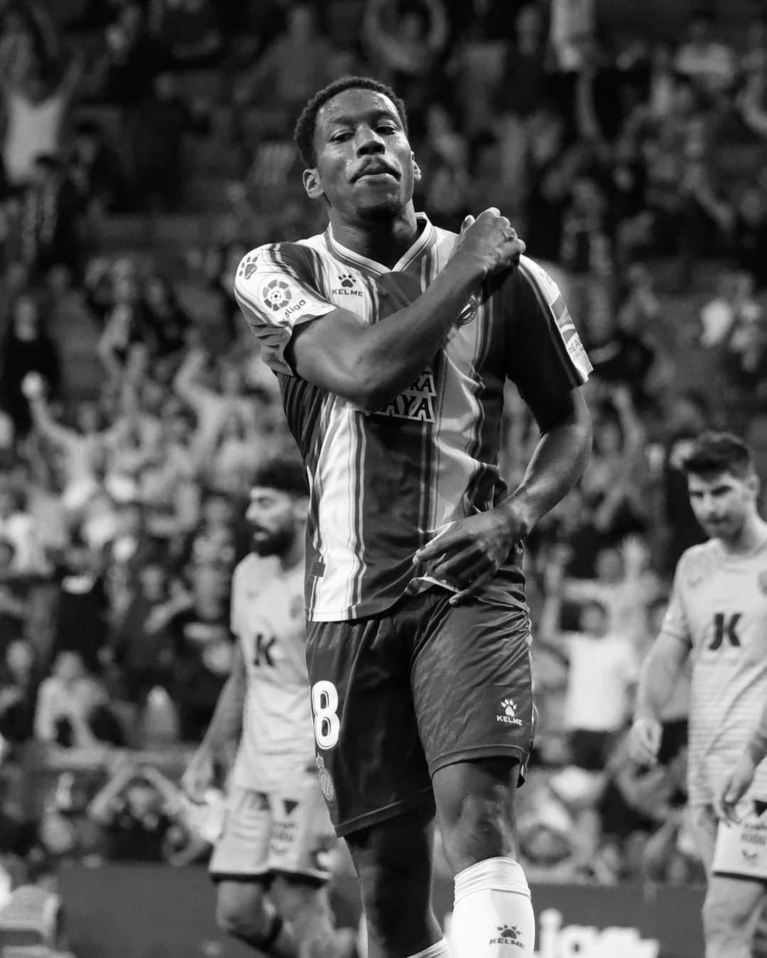 RCDエスパニョールのインスタグラム：「Primer gol de @ronael_pierreg amb la samarreta de l'Espanyol  #RCDE #EspanyolAlmería」