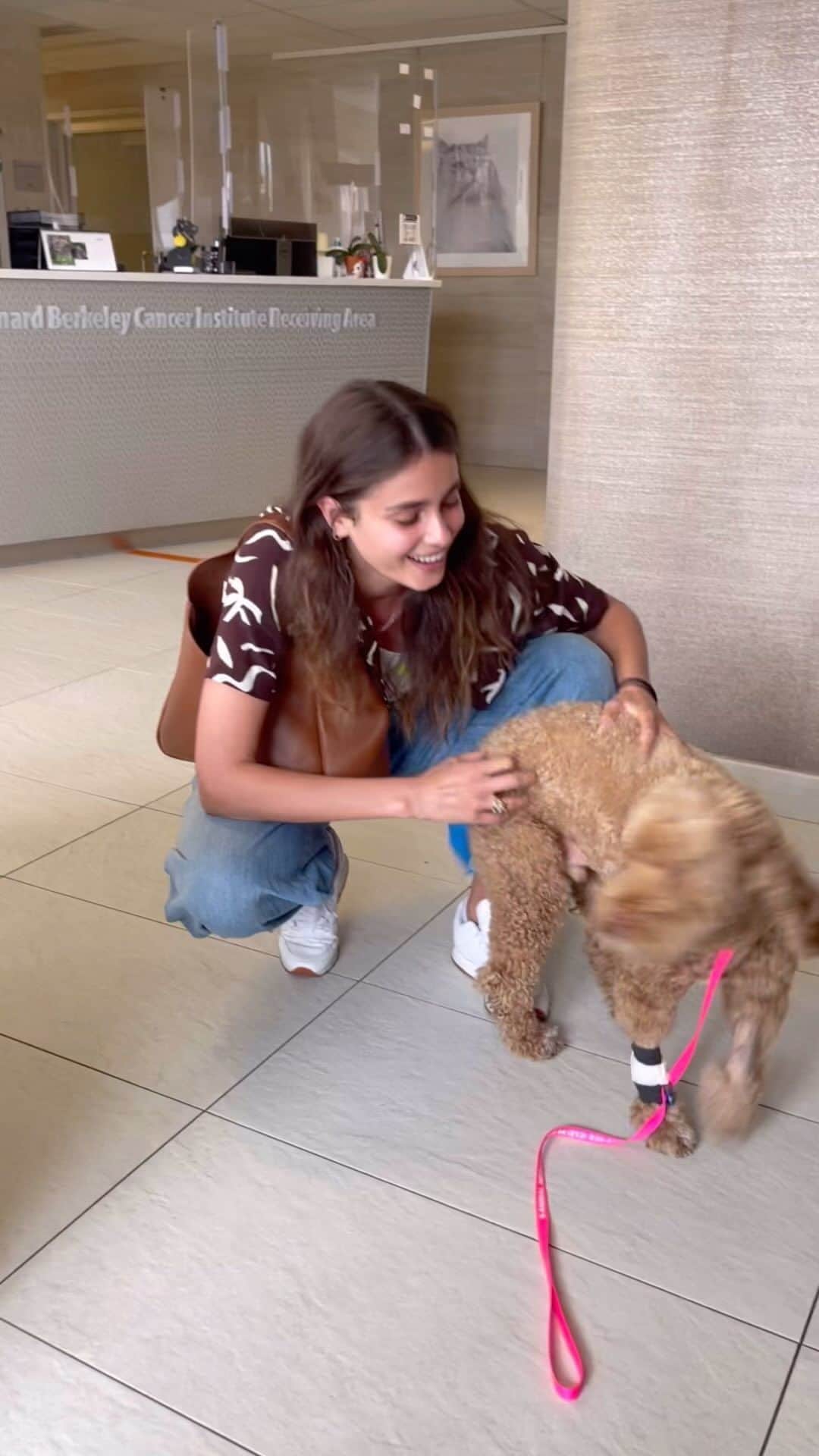 テイラー・ヒルのインスタグラム：「From our visit today. Tate was so happy and excited to see me it made me so happy to see him finally. It was killing me not being able to be with him. And it’s so hard seeing him this sick. Dogs are such beautiful amazing creatures and this little soul has been the biggest blessing in my life. I will cherish every moment I have left with him. To anyone who has gone through this before, I see you and you’re not alone. And thank you all for always being there for me.」