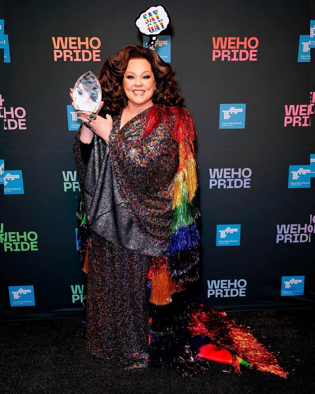 Just Jaredさんのインスタグラム写真 - (Just JaredInstagram)「Melissa McCarthy and Laith Ashley went all out for the 2023 WeHo Pride Parade this weekend, where they were honored at as the Ally and Breakthrough Icons of the Parade #MelissaMcCarthy #LaithAshley Photos: Getty」6月5日 9時11分 - justjared