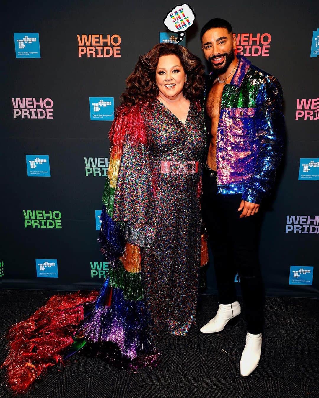 Just Jaredさんのインスタグラム写真 - (Just JaredInstagram)「Melissa McCarthy and Laith Ashley went all out for the 2023 WeHo Pride Parade this weekend, where they were honored at as the Ally and Breakthrough Icons of the Parade #MelissaMcCarthy #LaithAshley Photos: Getty」6月5日 9時11分 - justjared