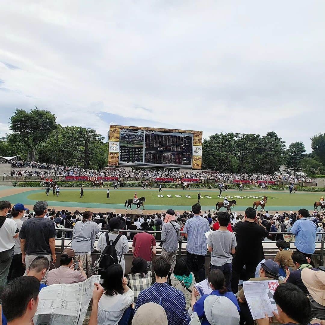 清水まり子さんのインスタグラム写真 - (清水まり子Instagram)「人生お初で馬券を買った🐴🎫安田記念100周年㊗️🏇 地鳴りがして美しい馬も人も集いエネルギッシュな空間だった🎠 #jra #安田記念  #府中競馬場  #ありがとう  #人生お初  #馬券  #wellbeeing  #ソダシ  #ソングライン #ソングラインおめでとう #mariko  #thankyou」6月5日 10時43分 - mariko1205shimizu