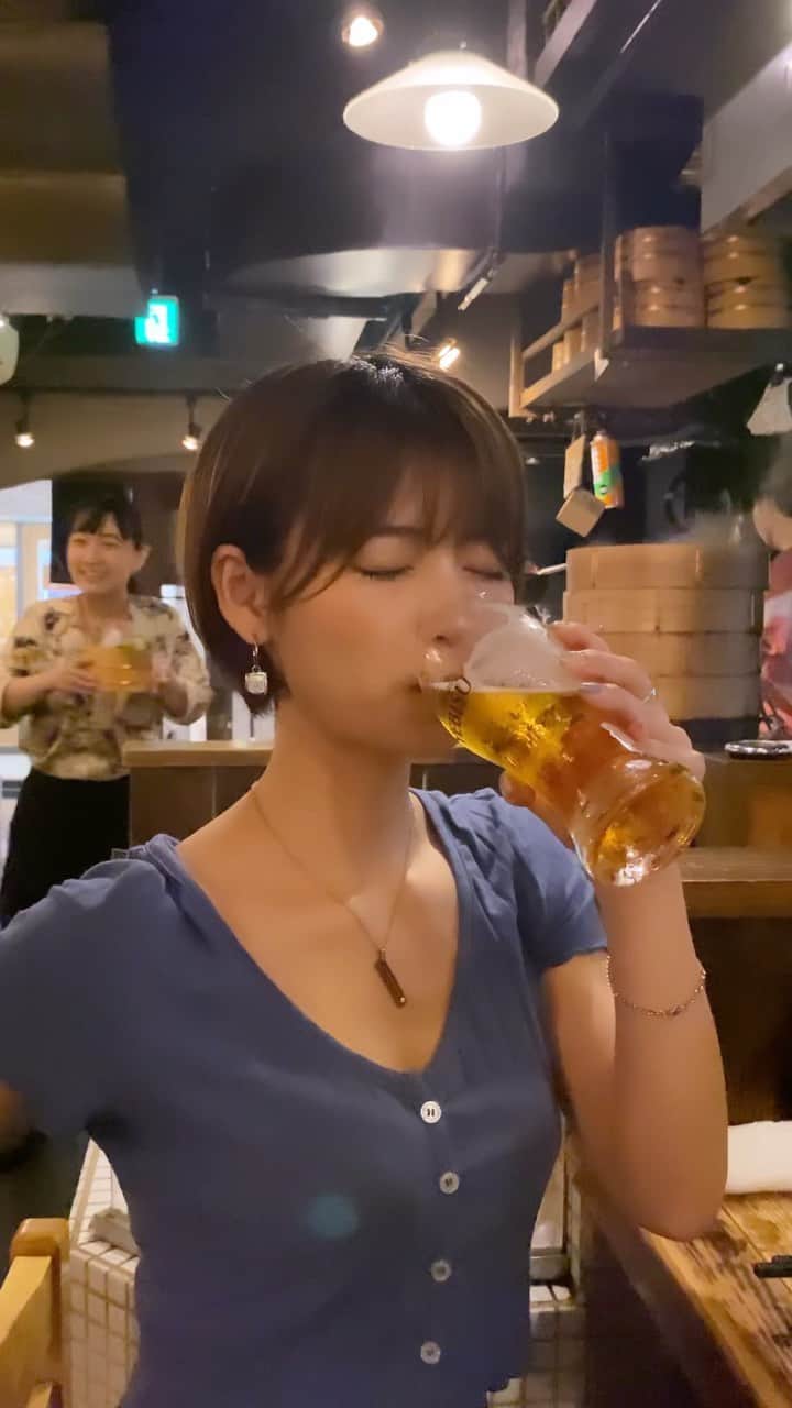 小坂田純奈のインスタグラム：「今日もかんぱい🍺  また一週間がんばろ👼🏻❤️‍🔥  #ビール好き #ビール好き女子 #お酒好き女子 #酒好き女子 #ビール女子 #飲酒タグラム #飲酒たぐらむ #お酒女子 #じゅなた酒」