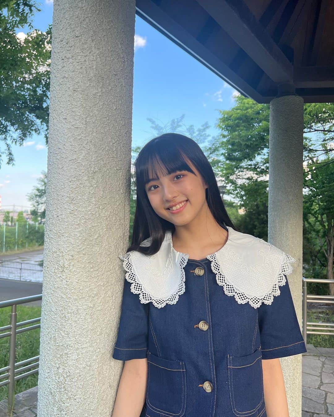 のインスタグラム：「セットアップが可愛すぎる💗  #moreselflove#モアセルフラブ #セットアップ#襟#フリル #竹下優名 #jc2#09 #スターダストプロモーション」