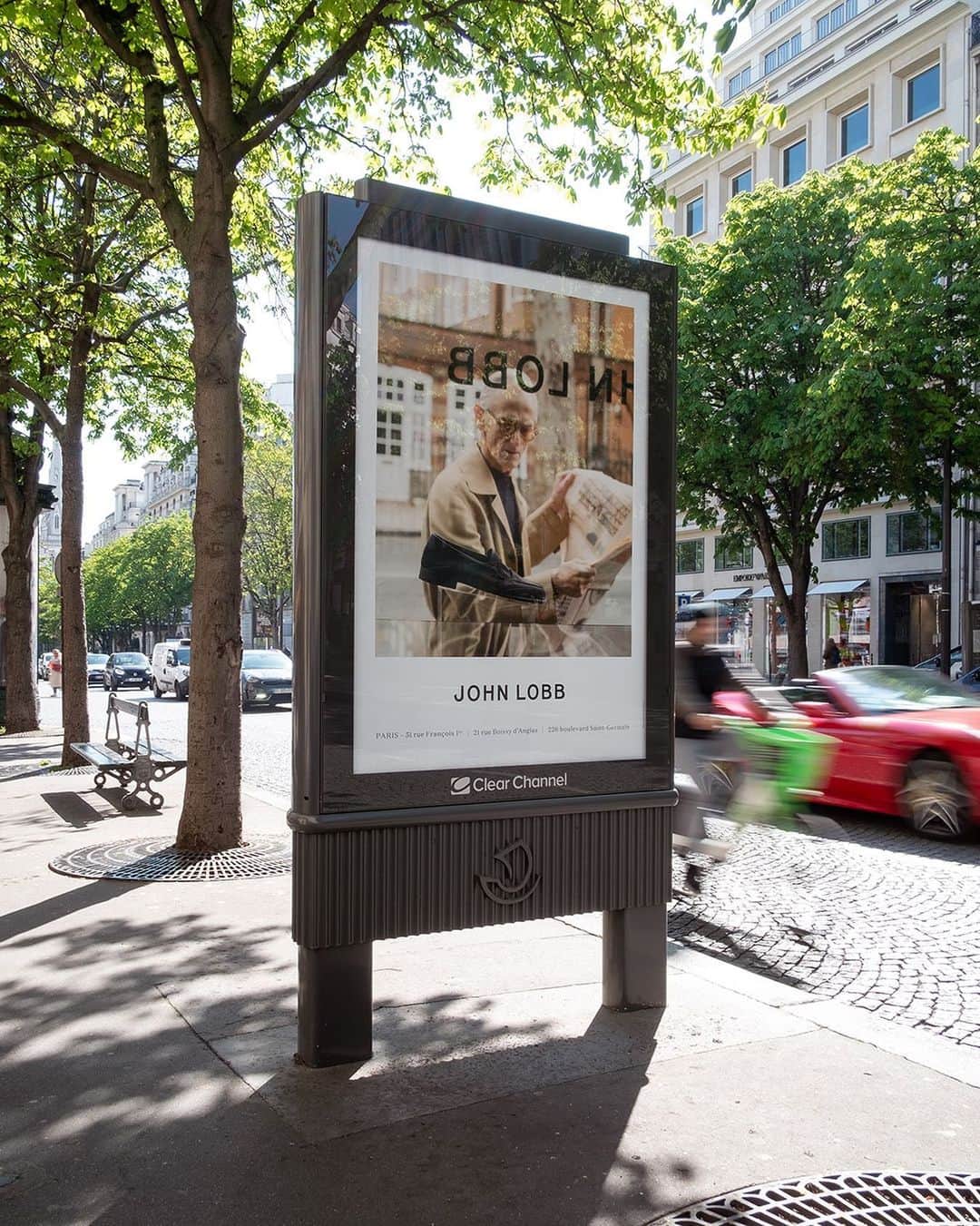 ジョンロブのインスタグラム：「The Spring | Summer 2023 campaign featuring the Bath loafer overtakes the streets of Paris to promote the house’s three locations in the city - rue Boissy d’Anglas, boulevard Saint-Germain and the rue François 1er flagship. . #johnlobb」
