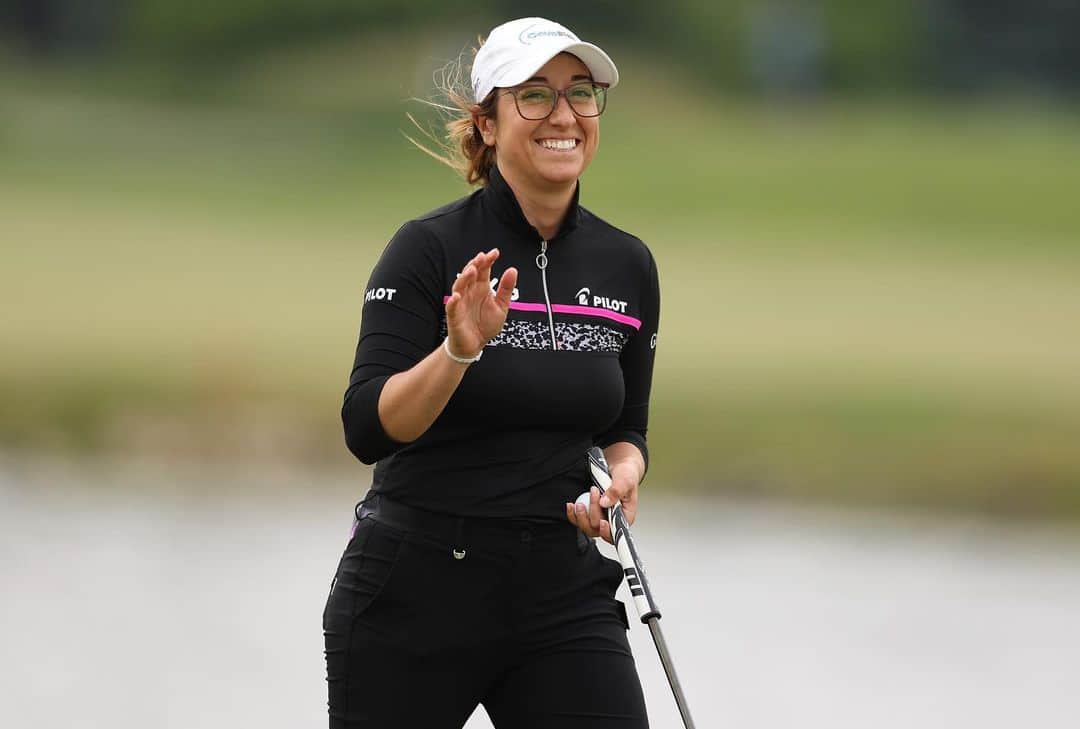 マリナ・アレックスのインスタグラム：「That face you make when your bestie hosts one of the coolest events of the year! Thank you @mizuholpga and @michellewiewest for treating @lpga_tour and @ajgagolf players like a bunch of rockstars ❤️❤️ Big bonus playing at @libertynationalgc unreal track and an excellent test of golf.   Also if you haven’t been paying attention to @rosezhang you should be!!! History making win! Welcome to LPGA tour! Excited to have you 👌🏽」