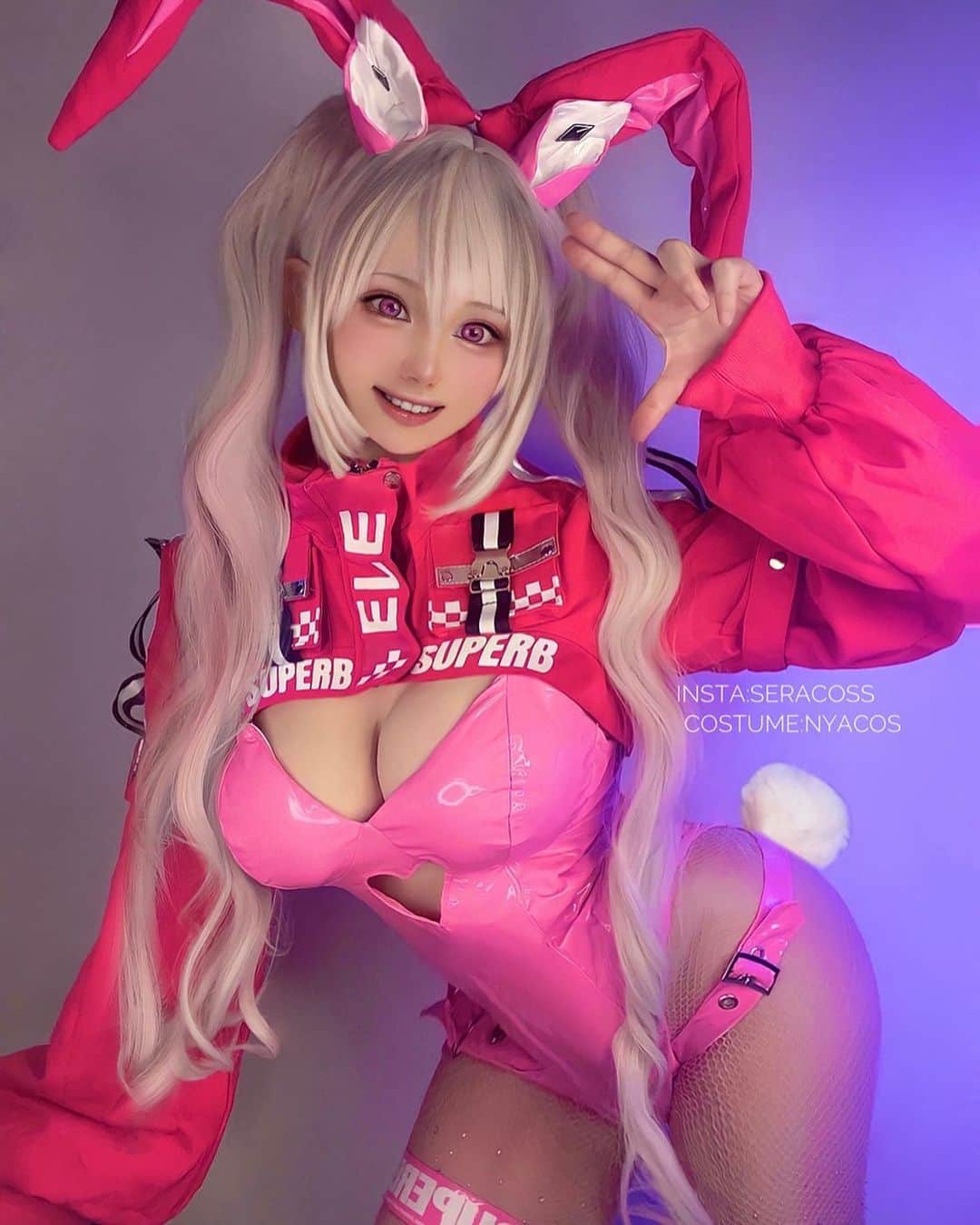 のインスタグラム：「my cosplay #nikke #alicenikke  @seracoss  むちゃくちゃ可愛すぎるバニーバージョンの衣装をいただきました🫶🏻 nyacos様、ありがとうございました🫶🏻 @nyacosjp   . . . . . . . . . . . 月曜日も頑張りましょう🫶🏻  💎info💎support cosplay kofi💎  If you like my cosplay, I would love it if you could support me with my cosplay membership. link is from my profile🐇💙💿  #pr  #goddesofvictorynikke #앨리스 #alicecosplay #bunnygirl #bunnycosplay #bunnylover #bunnylove #bunnygirl🐰  #nyacos #kawaiigirl #kawaiicosplay #animewaifu #waifucosplay #nikkecospley」