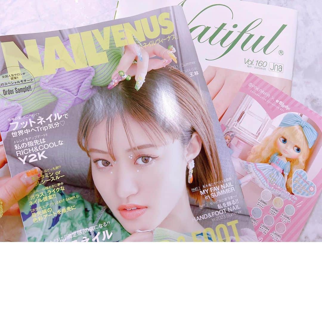 なかやまちえこのインスタグラム：「NAIL VENUS 2023Summer⠀ Natiful⠀ PREGEL 5月の新色⠀ ⠀ @nailvenus_magazine ⠀ @udagawadaisuke ⠀ @jna_official ⠀ @pregel.jp ⠀ ⠀ #nail #nails #nailart #ネイル #美甲 #ネイルアート  #japanesenailart #manucure #japanesenails #manicurist #gelnails #أظافر #네일아트 #미용  #เพ้นท์เล็บ #artedeuñas #เพ้นท์เล็บเจล #ジェルネイルデザイン #ネイルデザイン #nagelkunst #かわいい #かわいいネイル」
