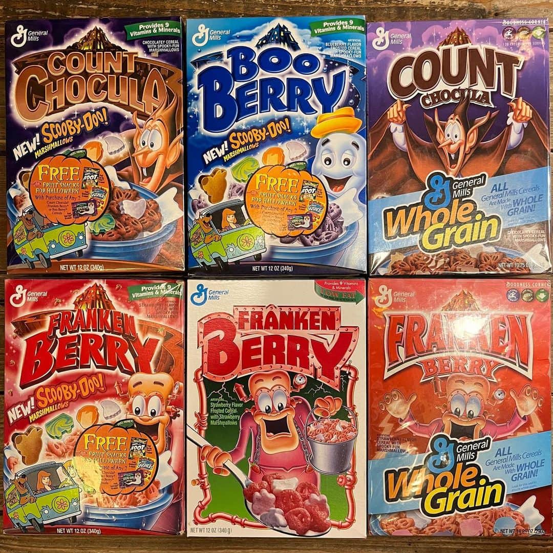kiarrysのインスタグラム：「Vintage General Mills & Quaker Oats & Kellogg Cereal Boxes New in Today.」