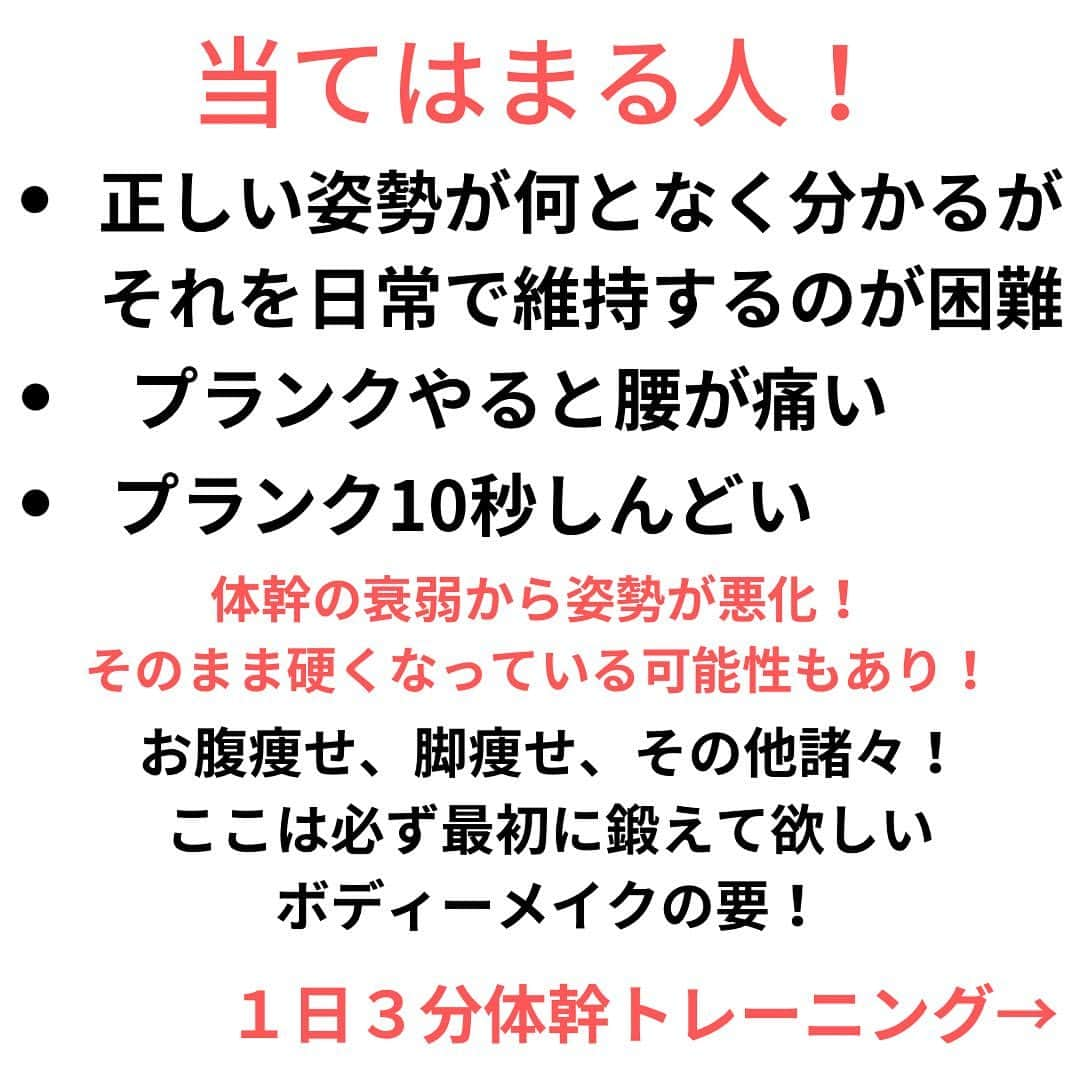 ayakaさんのインスタグラム写真 - (ayakaInstagram)「お腹めちゃくちゃ締まる！！だけじゃない‼︎‼︎  私が体幹をいつも意識して使う、鍛える理由！書き切れないほどメリットがある！！  プランクは体幹に自信のない方が急に長時間行うと腰を痛めます！ (体幹弱っててダイレクト腰に負担がいくため)  無理のない時間や負荷から開始して徐々に鍛えていきましょう❣️  産後すぐや、運動習慣が産前に無かった方は産後6ヶ月は控えましょう♡  体幹はベースに！それ以外にもやってきて効果あったものを残していくよ〜！♡ 🐢投稿だけど😂 なるべく早くあげまーす♡ 保存して是非是非やって下さい！！ 絶対体変わります！！  #夏に向けてダイエット #夏に向けてボディメイク #体幹トレーニング動画 #体幹鍛える #おなかやせ #産後ダイエット成功 #お腹引き締めトレーニング」6月5日 18時36分 - ayaka_diet_