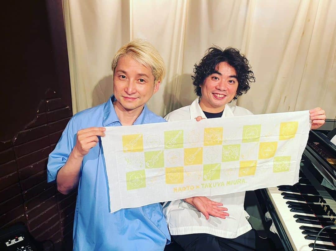 のインスタグラム：「今回のナオトインタクヤツアーでは、なんとグッズとしてかわいい手ぬぐいを作りました❗️ 是非ライブの思い出にお買い求めください。😊 #ナオトインタクヤ」