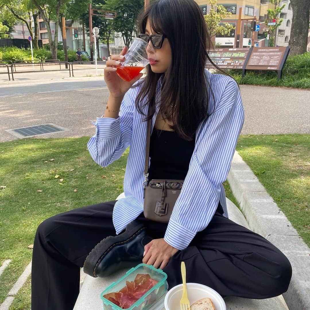 宮本あかりさんのインスタグラム写真 - (宮本あかりInstagram)「#picnic 🍊🍹」6月5日 19時29分 - akari_.miyamoto