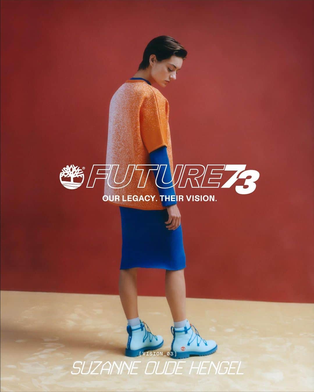 ティンバーランドのインスタグラム：「@suzanne.oudehengel introduces knit materials on the iconic silhouette of the Original Timberland®️ Boot 🧶  The Timberland x Suzanne Oude Hengel Future73 collection arrives tomorrow.   #Future73 #Timberland50  #BuiltForTheBold」