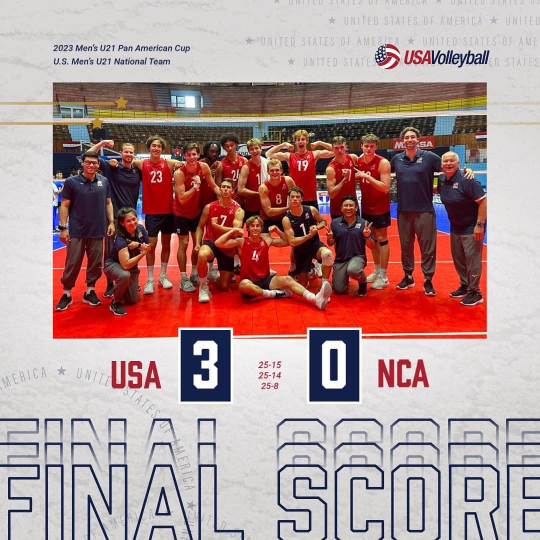 USA Volleyballさんのインスタグラム写真 - (USA VolleyballInstagram)「That’s a win! 🇺🇸💪 U.S. looks strong in the opening match of the Pan Am Cup, defeating Nicaragua 3-0. Story and stats coming soon」6月6日 6時43分 - usavolleyball