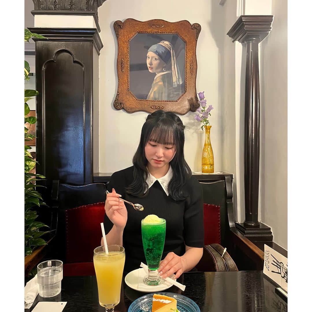 畑中萌衣さんのインスタグラム写真 - (畑中萌衣Instagram)「ここの喫茶店レトロで可愛かった🎞🤎」6月5日 22時04分 - 11mei_