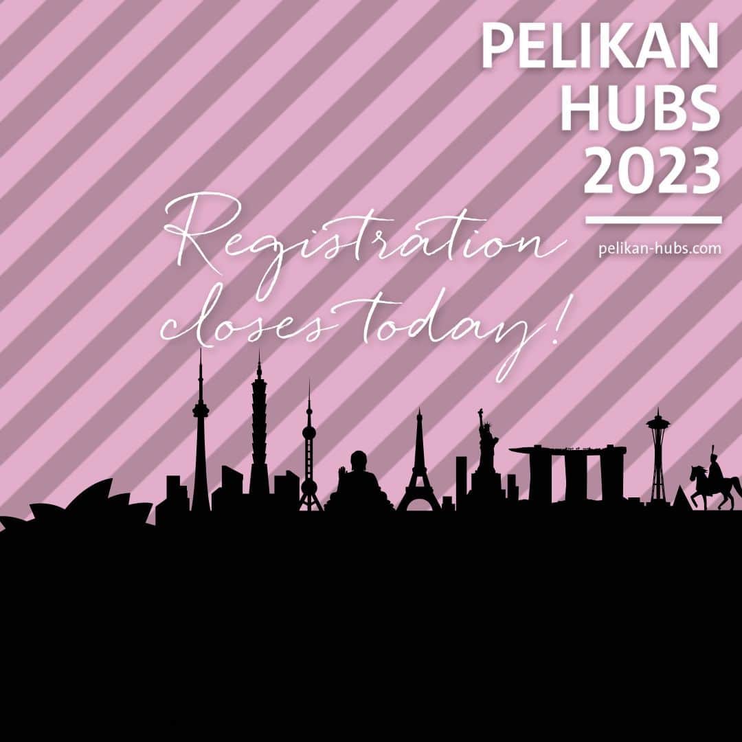 のインスタグラム：「REGISTRATION CLOSES TODAY ⌛ *pre-registered users only*  Dear Pelikan-Hubs-Community: If you pre-registered for the Pelikan Hubs 2023, please finalize your registration. You should be able to login and type in your final details. After today, there won't be any chance to participate or register afterwards. Sadly this also goes for any of you, who didn't register for step one, the "Save the Date-Registration": If you missed our pre-registration there is no chance to register now or later.  To anyone who already registered: We can't wait for this years Pelikan Hubs and are happy to welcome you in so many cities worldwide! 🎉  #PelikanHubs #PelikanHubs2023」