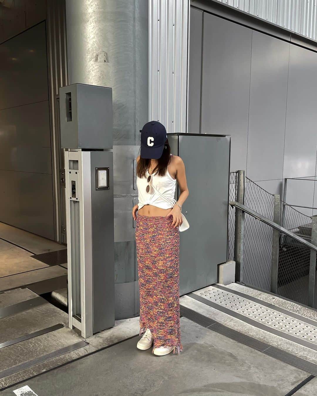 MIRAI TAKASHIMAさんのインスタグラム写真 - (MIRAI TAKASHIMAInstagram)「お気に入りのスカートは単品でも🩷 キャミも中に着てるけど🤣 キャップは会社にサンプルあって、 これ可愛い買うーって言ってゲットした😂🩵 りるーむの🩵 #aclent #reroom」6月5日 22時12分 - miiiiiraixx