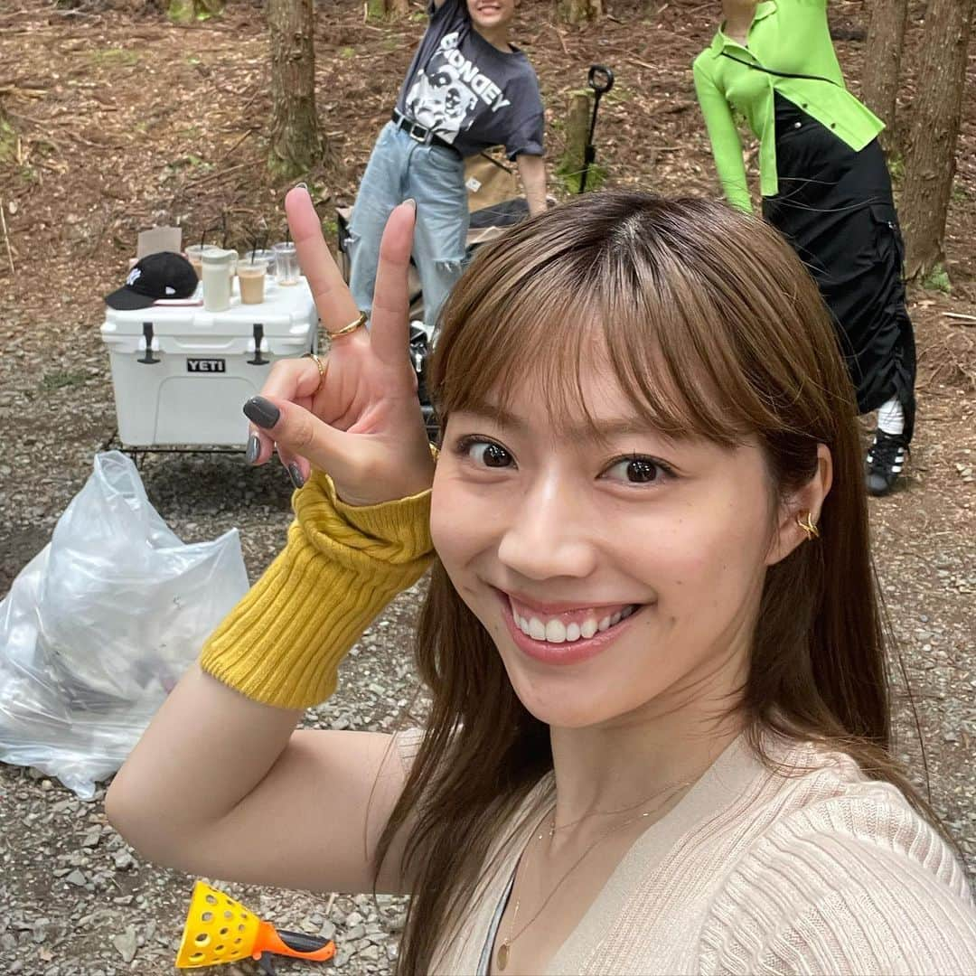 サキさんのインスタグラム写真 - (サキInstagram)「なんもしやん(せーよw)でっかいお荷物をいつも嫌な顔せず連れてってくれる友達家族あいらぶありがと🪵🏕🪑🎈🧺」6月5日 23時51分 - 88_gira_88