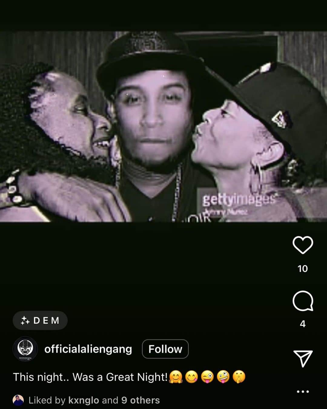 タリブ・クウェリのインスタグラム：「So failed rapper @officialaliengang aka Kid Vishis has used photoshop to make a fake picture of himself with my mother Dr Brenda Greene and my ex wife DJ Eque. He spends his whole day telling me about how he wants to have sex with my mother.   He already lost his Kid Vishis account for making songs about my mother. Son want my spot and wanna be me so bad it's killing him.   He must be really lonely and desperate to be going after black women like this. This was never about music.」