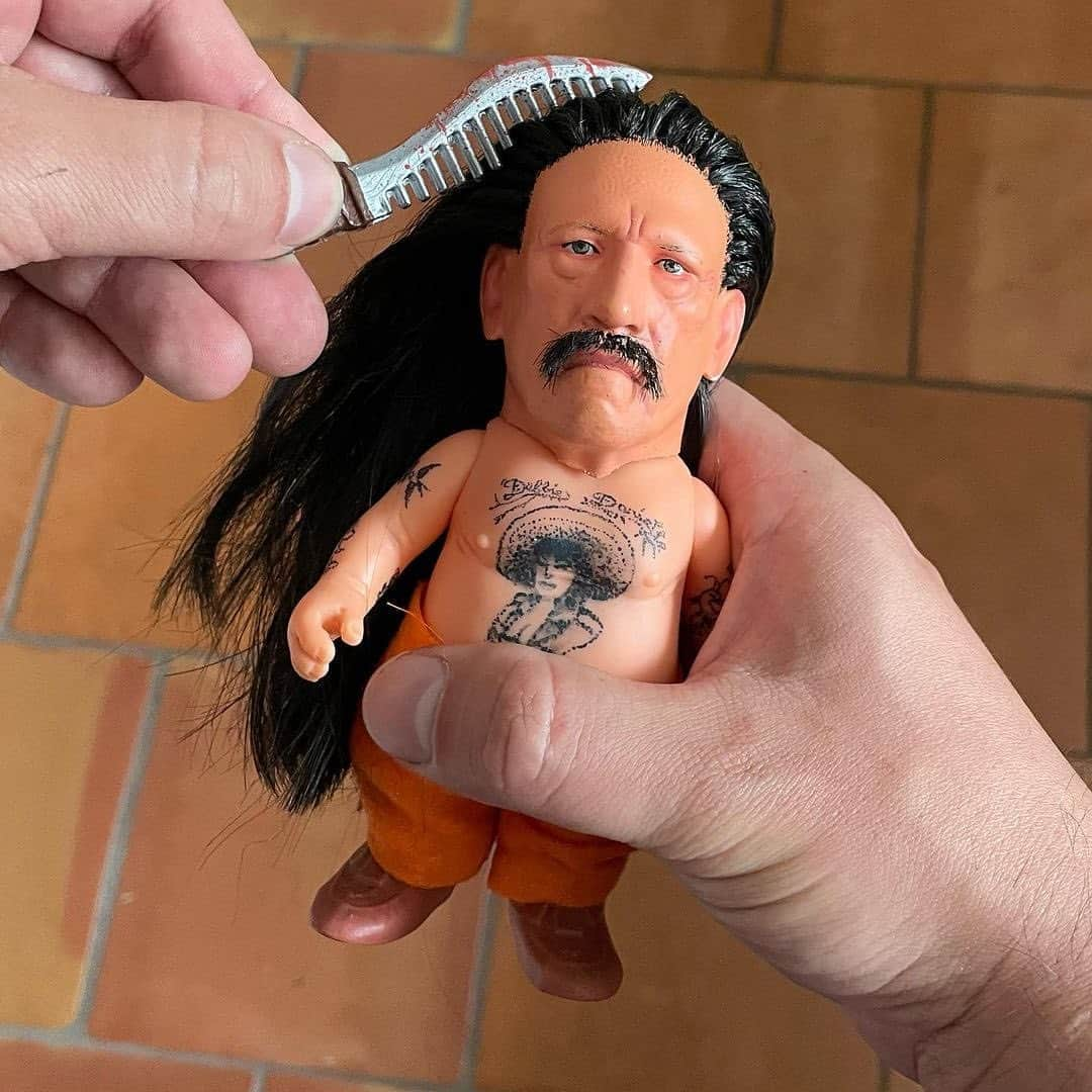 ダニー・トレホさんのインスタグラム写真 - (ダニー・トレホInstagram)「My Little Danny  🎨: @debonairheads  #dannytrejo #mylittledanny #machete」6月6日 0時53分 - officialdannytrejo