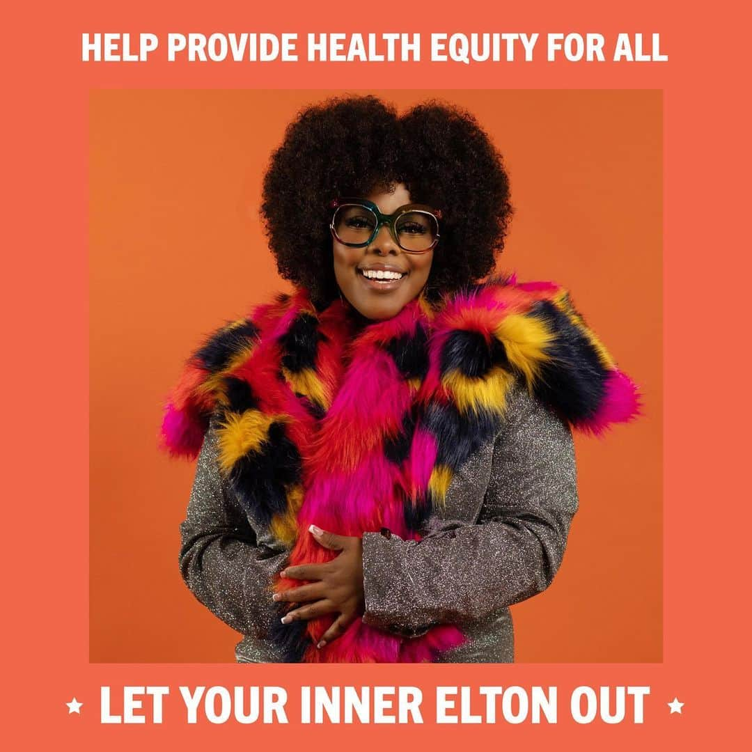 アンバー・ライリーのインスタグラム：「Hey ya’ll!! We all deserve equal access to healthcare and together we can make it a reality. Join me in supporting the Elton John AIDS Foundation and let your #InnerElton out. Share your photo and don’t forget to tag @ejaf.」