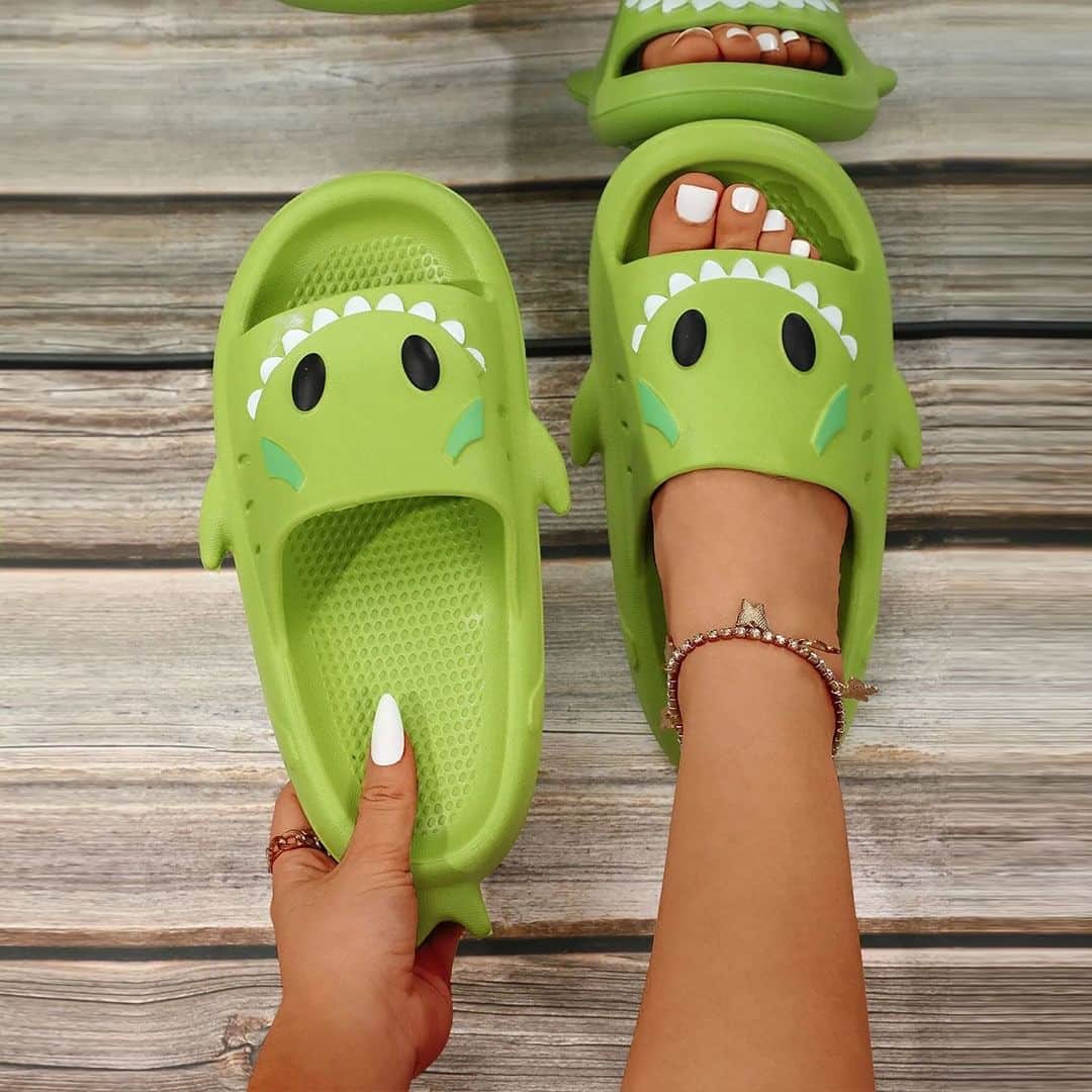 SHEINのインスタグラム：「Don't let your summer footwear flop, flip on some cute kicks that'll step up your sandals game 🩴💦 Pick your new pool pals! Drop a 🦈 🍌 or 🐮 in the comments 👇  🔎10905838 13199523 15100567  #SHEIN #SHEINforAll #SHEINstyle #fashion #chic」