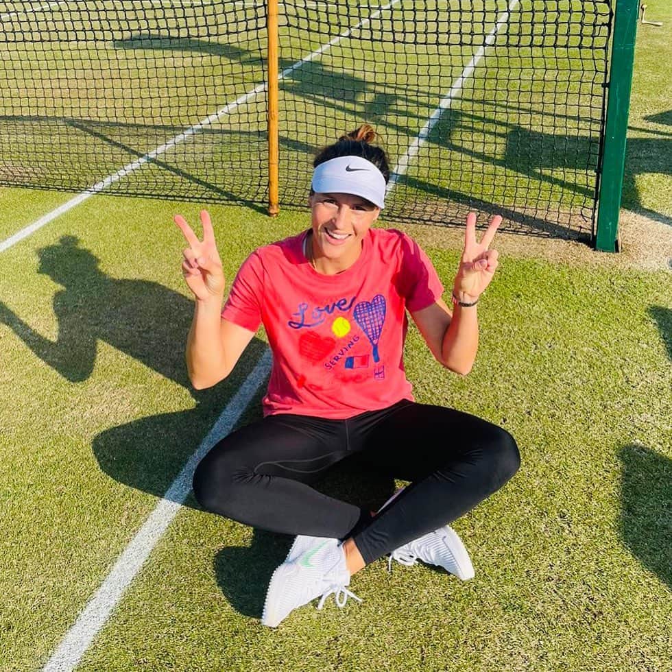 タチアナ・マリアのインスタグラム：「We are back! ❤️🎾🌱」