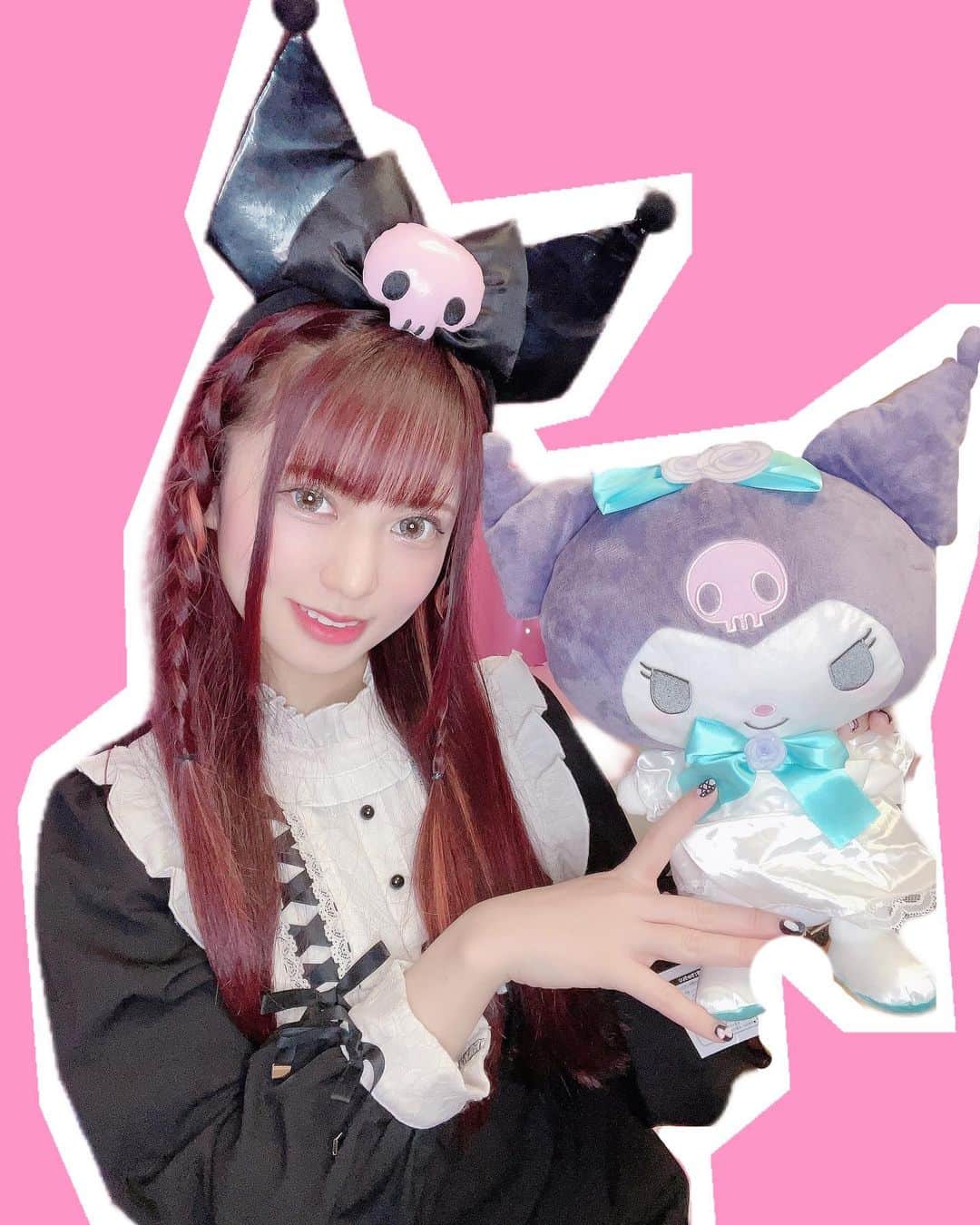 のインスタグラム：「お部屋でYouTube撮ってたとき 自撮りもしておいた特に理由のない写真🤣 ワンマンの前はトラブルがつきものだけど 乗り越えられるように頑張るし 助けてくれる仲間に毎回救われる🫶 最後までしっかり走り抜くぞ✨✨ 6月17日よろしくお願いします🔥 ❤︎ ❤︎ ❤︎ #クロミ #クロミちゃん #クロミ様 #kuromi #kuromifytheworld #世界クロミ化計画 #サンリオ #sanrio #サンリオえに #산리오」