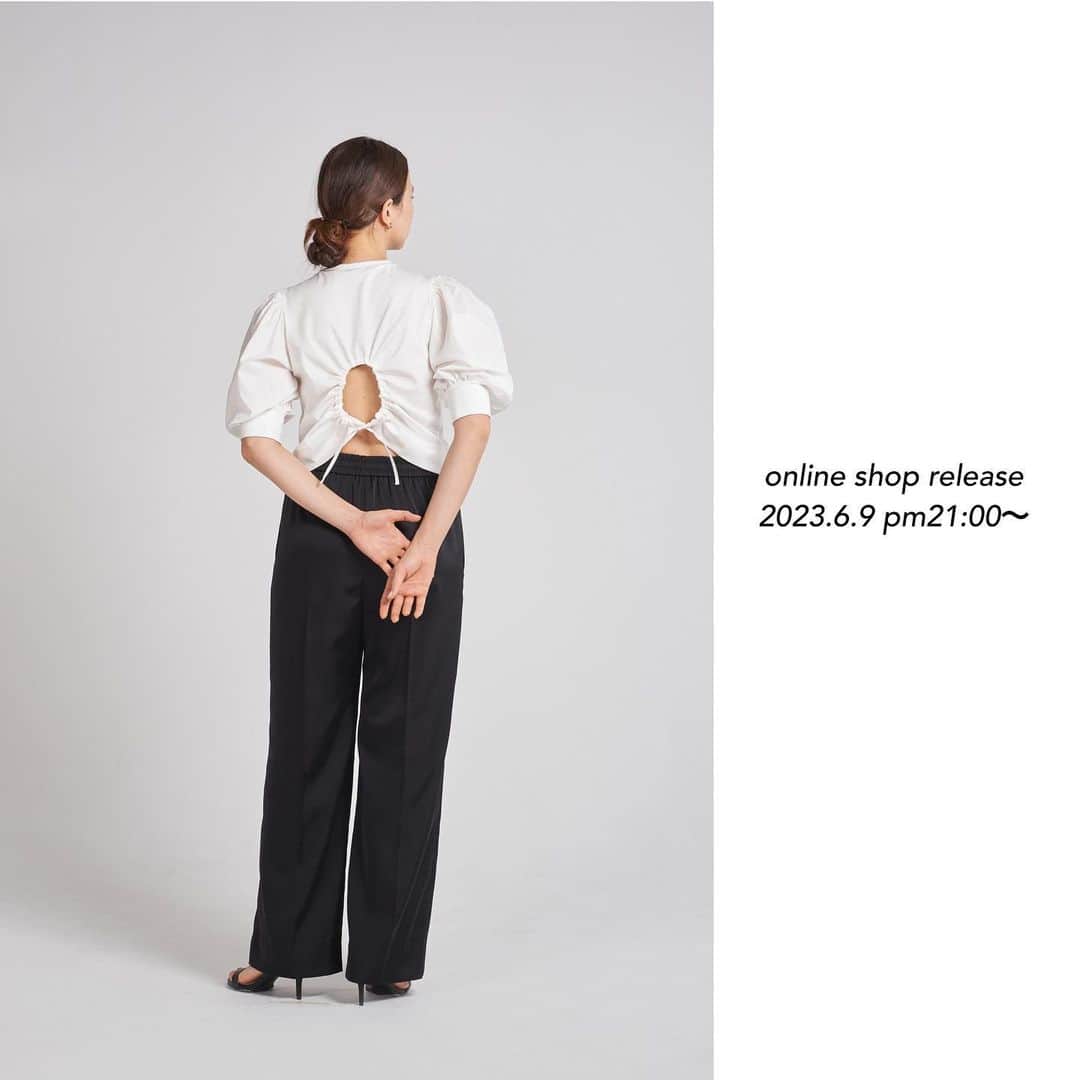 yoriのインスタグラム：「*online shop release*  6/9 pm21:00〜 2023summer 新作が入荷致します！  詳細は商品ページをご覧ください！  #ミニドロストパフTee #ドロップリブタンク #リネンライクショートジレ #リネンライクハンサムパンツ  #yori_japan」