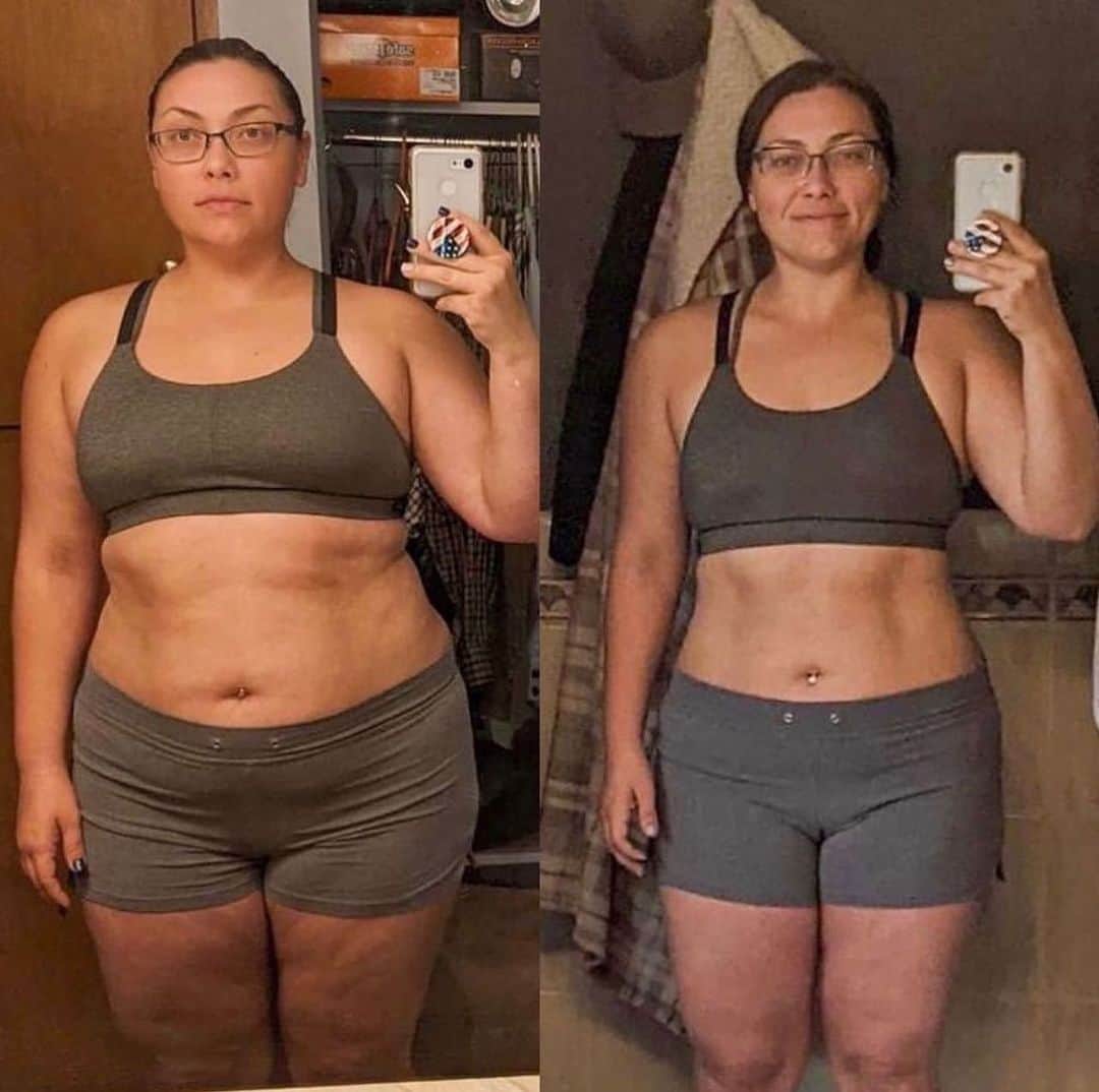 のインスタグラム：「🚨CLIENT PROGRESS!💪🏻 My client Amber after just 14 weeks on my app with me!! 🤯 . SO EXCITED TO ANNOUNCE IM MERGING CUSTOM NUTRITION PLANS INTO MY APP FOR MEMBERS for just $19.99/month or $199/year!! . When you sign up for my app this month you get a personalized in app meal plan and tracker included in your plan . What’s included: . CUSTOMIZED MEAL PLANNING:  ✅ Custom diet plan & recipes based on your body, goals, dietary preferences, allergies and food sensitivities. Can accommodate to Vegan, Vegetarian, Pescatarian, Paleo & Meat lovers  ✅ Access to hundreds of guided full length workouts including warm ups, cool downs and stretches  ✅Daily task list to keep you on track so you know EXACTLY what to do each day  ✅ Stream program & workouts to phone, laptop, tablet or TV  ✅Supplement recommendations  ✅ Thousands of my fave Recipes + ability to easily swap meals in your programs & nutrition plan.  ✅ Step by step training instructions and videos . Know EXATLY what to do every day and stay in CONSTANT communication with the group for full accountability as I teach you how to accommodate your program to your lifestyle, your needs and your physical and mental goals! . LINK IN BIO TO JOIN FOR LESS THAN $1/DAY - cancel at anytime. . Feel free to send me a message for more info on getting started! . #fitnesstransformation」