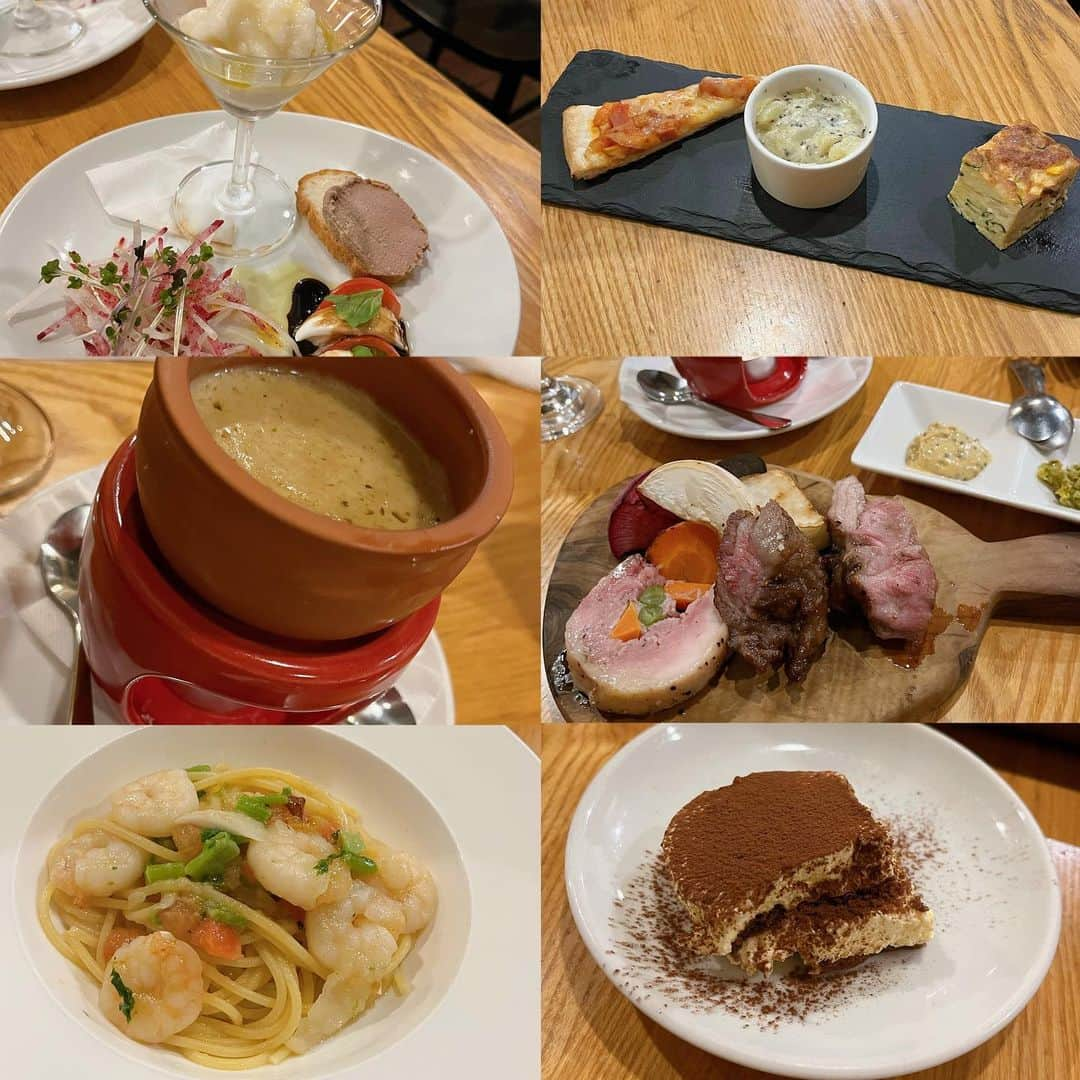 小川満鈴のインスタグラム：「₍˄·͈༝·͈˄₎◞ෆ⃛̑̑ෆ⃛ 渋谷でご飯食べたよ🍚✨ 完全手作りのズッカのイタリアンコース、めちゃくちゃ美味しかったっ！ 食後のデザートも色んな種類があって選ぶの迷っちゃった🍰🩵  PR @zucca_italian #渋谷ズッカ #渋谷イタリアン #渋谷ディナー #渋谷区グルメ #山手線グルメ #イタリアン #イタリアンレストラン #イタリアン料理 #コース料理 #パスタ #ティラミス #サーロインステーキ」