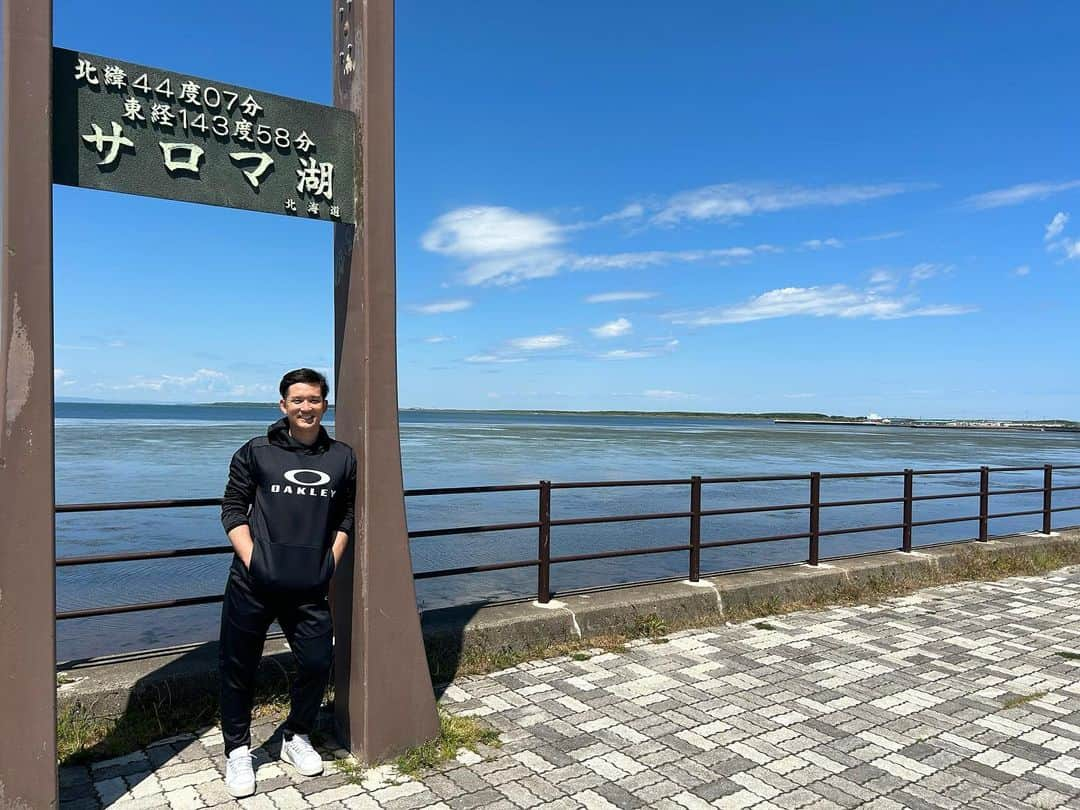 杉谷拳士さんのインスタグラム写真 - (杉谷拳士Instagram)「. 【サロマ湖】  今日はどんな出会いが待っているかなぁ〜🥰 ワクワク🌟  #北海道 #hokkaido #サロマ湖 #大自然 #空気 #綺麗 #good」6月6日 10時50分 - kenshi.02