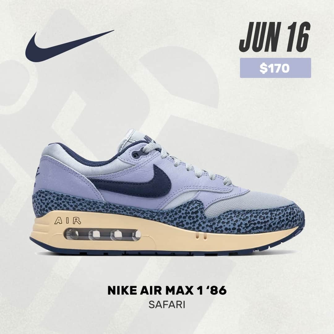 Sneaker Newsさんのインスタグラム写真 - (Sneaker NewsInstagram)「#SNReleaseAlert : The Nike Air Max 1 '86 "Diffused Blue" is coming to stores on June 16th for $170. Hit the link in our bio for a closer look.」6月6日 13時00分 - sneakernews