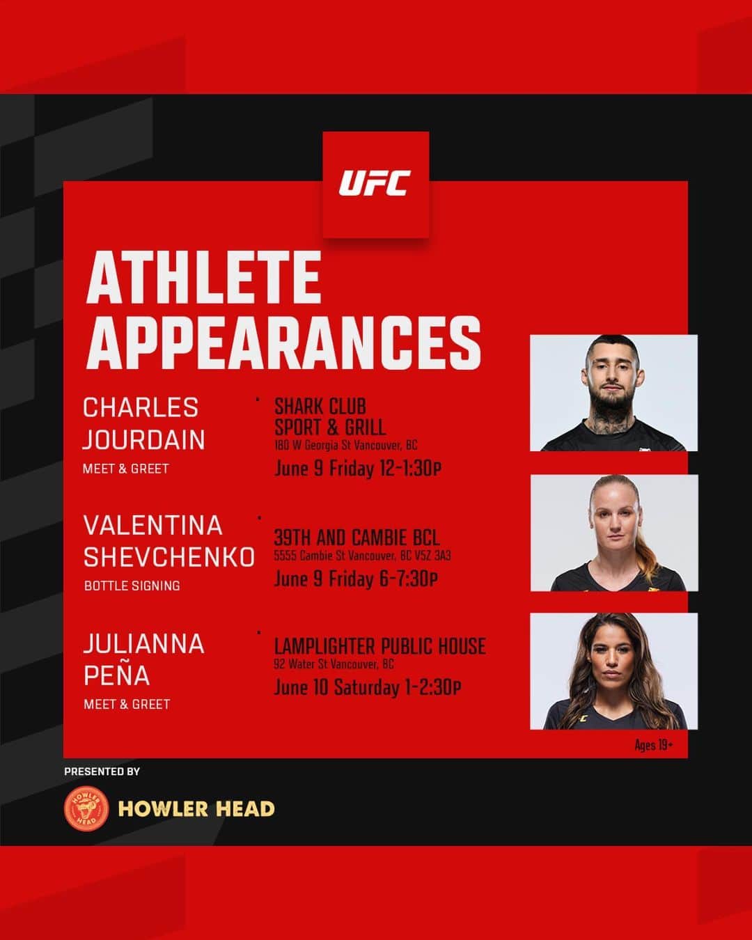 UFCさんのインスタグラム写真 - (UFCInstagram)「Vancouver fans, STAND UP! 🙌 We’ve got a TON in store for you for #UFC289 Fight Week, so join in on the action!」6月6日 13時09分 - ufc