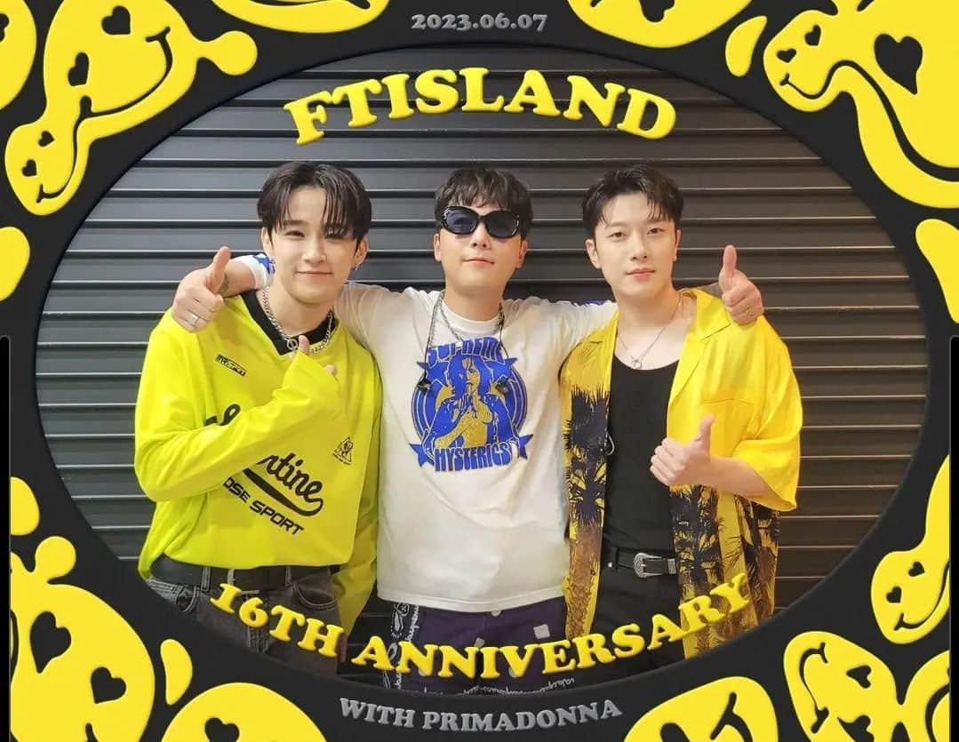 イ・ホンギさんのインスタグラム写真 - (イ・ホンギInstagram)「#happybirthday #ftisland#primadonna 너무너무 축하하고 감사합니다!! 올해 나올 한국앨범,콘서트 많이 기대해주세요!!!공연을 다시 신나게 할수있어 행복합니다!!!앞으로도 더 많은 추억과 행복 만들어요🤘🤘🤘🤘🍻🍻🍻 일단 목요일에 할란카운티에서 만나고  태국팬분들은 토요일날 만나요!!!😝😝」6月7日 0時30分 - skullhong12