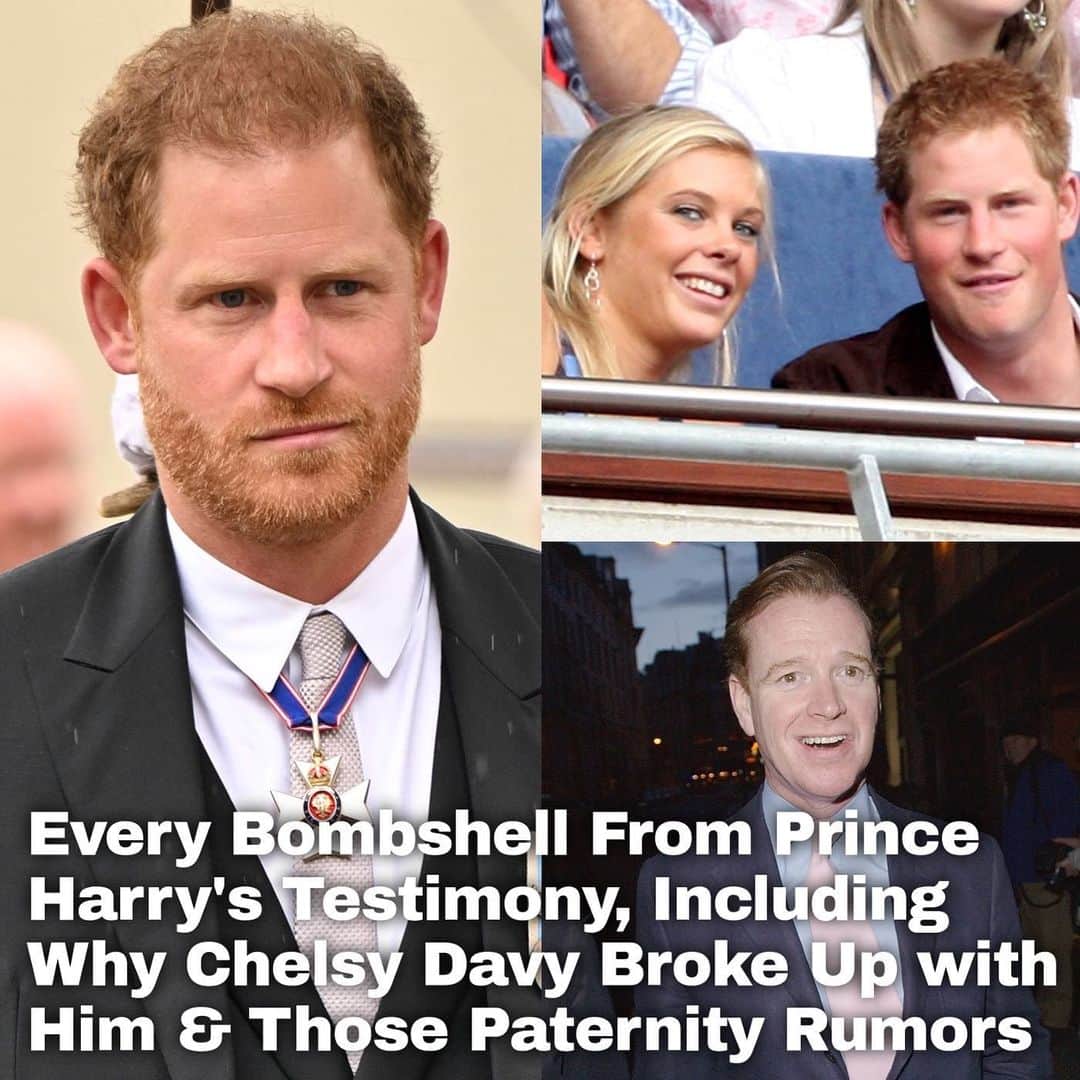 Just Jaredさんのインスタグラム写真 - (Just JaredInstagram)「Major bombshells were revealed during Prince Harry's courtroom testimony today, including the reason why Chelsy Davy ended their relationship years ago and the rumors that James Hewitt is his real father. Tap this photo in the LINK IN BIO for everything he revealed. #PrinceHarry Photo: Getty」6月7日 0時35分 - justjared