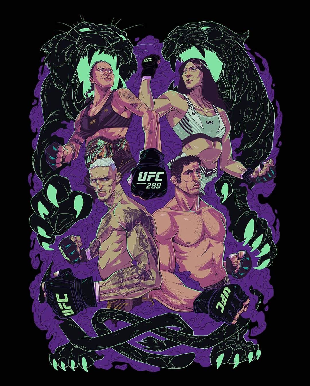 UFCさんのインスタグラム写真 - (UFCInstagram)「The Lioness defends her throne in our return to Canada! 🦁🇨🇦  Grab the #UFC289 Artist Series design from the @UFCStore now!  🎨 via @RyanSmallman」6月7日 1時00分 - ufc
