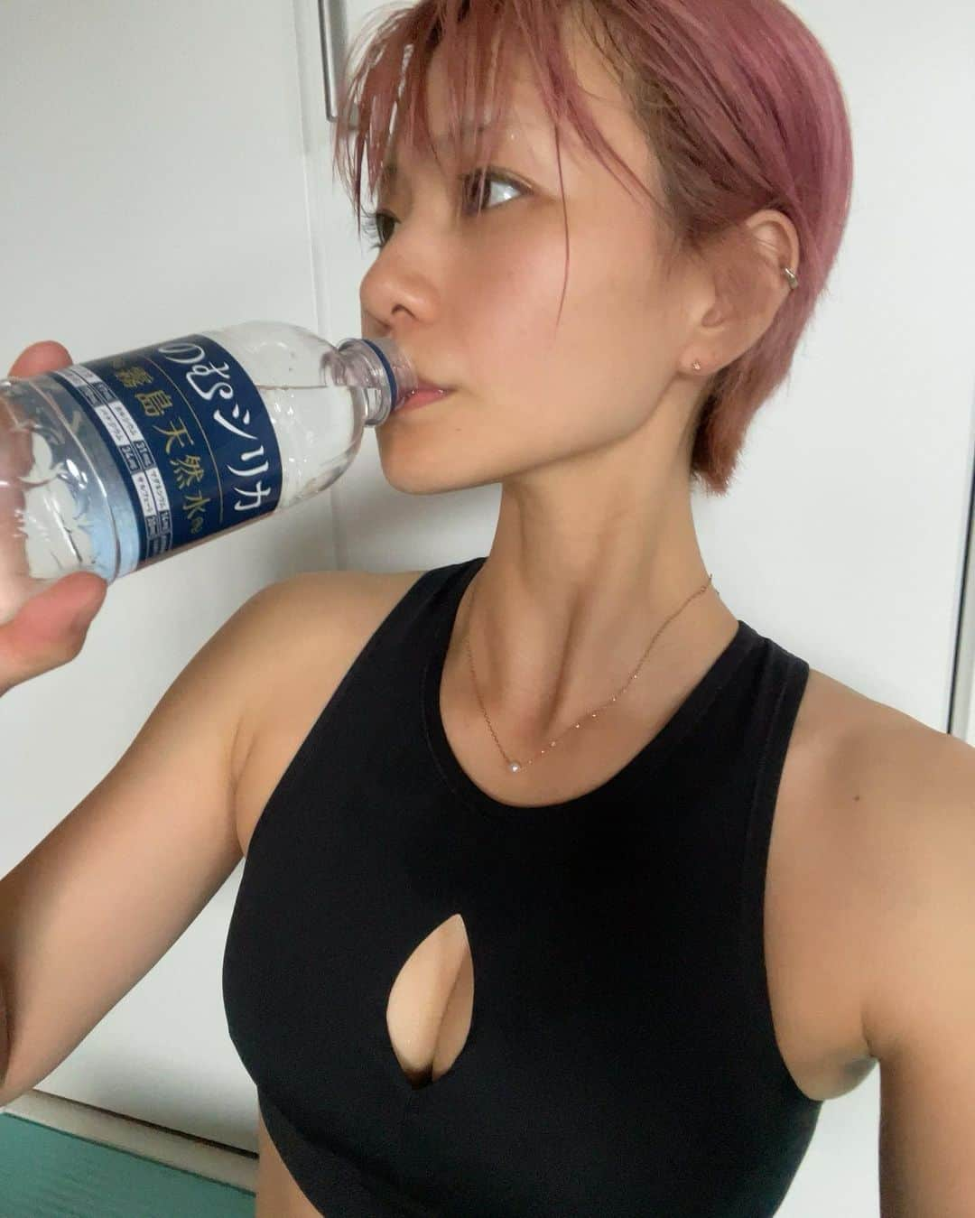 HARUKAさんのインスタグラム写真 - (HARUKAInstagram)「私はトレーニング中の水分補給も含めると1日に2.5ℓ〜3ℓは水分補給をするようにしています🙋‍♀️ (トレーニングしない日でも1.5〜2ℓ) もちろん、夏でも胃腸を冷やさない為に常温のお水😊✨ コーヒーなどはカウントしません🙅‍♀️  水分だけでなくミネラルもしっかり補給できるのが【のむシリカ】@nomusilica_official ❣️  ▷▶︎中硬水なのに軟水みたいに飲みやすい!! ▷▶成分を人工的に添加していません。 ▷▶4大ミネラルの含有量が多い。  美容と健康の為に、のむシリカ1日1〜2本🚰 手軽に始められるからオススメです😊✨  #トレーニング #宅トレ #トレーニング女子 #美容 #シリカ #シリカ水 #のむシリカ #supported」6月6日 16時51分 - haruka_o8o4