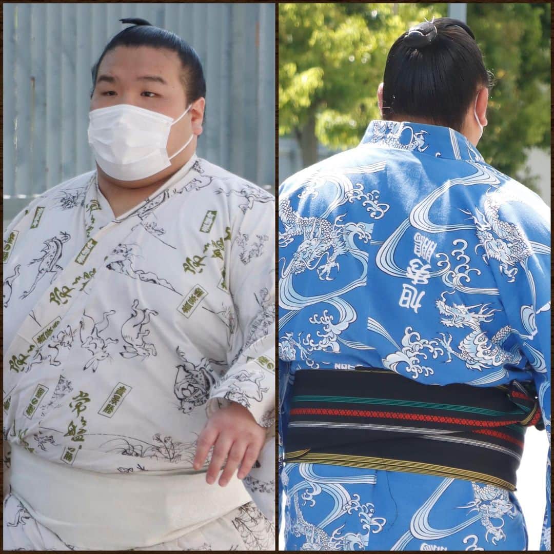 日本相撲協会さんのインスタグラム写真 - (日本相撲協会Instagram)「【初企画！】大相撲五月場所　浴衣の柄紹介 その1  場所入りの時や帰り、力士は様々な柄の浴衣を着ています。 部屋の名前が入ったものから、関取のしこ名が入ったものまで。  五月場所中に写真に収められた柄を その4までご紹介。 ぜひ写真をズームしてご覧ください！  @sumokyokai #sumo #相撲 #お相撲さん #力士 #着物 #和服 #浴衣  #日本文化 #伝統 #和 #東京 #両国 #japan #japanculture #tokyo #場所入り」6月6日 17時46分 - sumokyokai
