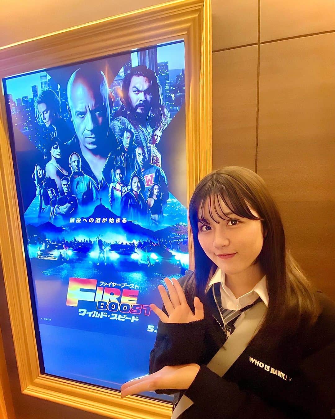 河村果歩のインスタグラム：「🌈🍒  先日大好きなワイルドスピードを観に行って来ました~💞  初めての4Dで観れて嬉しかったんだ✌🏻  楽しすぎた😵‍💫💗  東京ワンマンまであと4日なので練習これからも頑張ります✊🏻来てくれる方~( ˙˘˙ )ﾉ  #河村果歩 #nicola #おはスタ #おはガール #かほっち #ニコラ #ニコモ #ニコラ6月号発売中 #SUPERGIRLS #スパガ #アイドル」