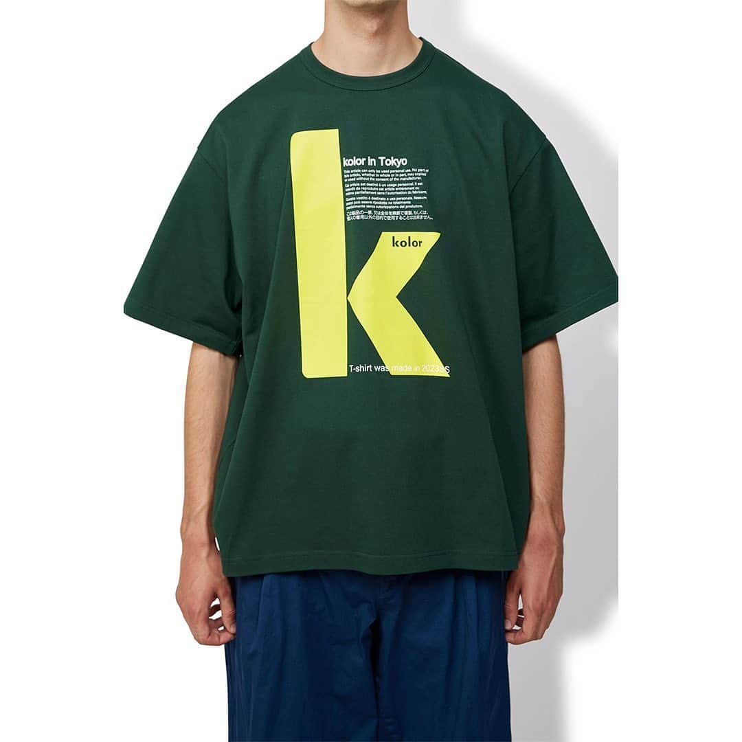 kolorさんのインスタグラム写真 - (kolorInstagram)「⁣ 　⁣ kolor SS2023 Collection Tee :⁣ "k" Logo Graphic⁣ ⁣ ⁣ #kolor #kolorofficial #KLRSS23 #SS23」6月6日 18時02分 - kolorofficial