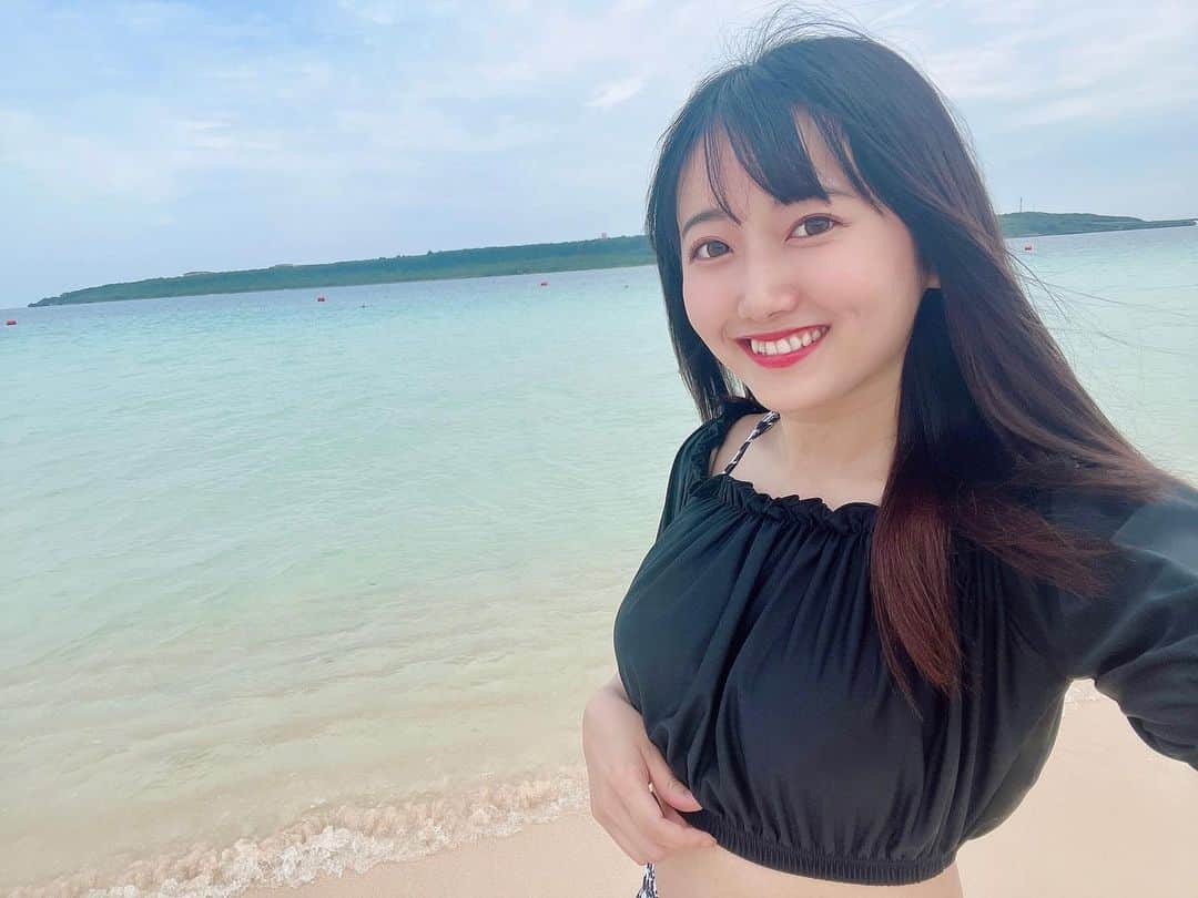 山下夏生のインスタグラム：「戻りたい…また行きたい……🥹  #宮古島 #宮古島旅行 #与那覇前浜ビーチ #ビーチスタイル」