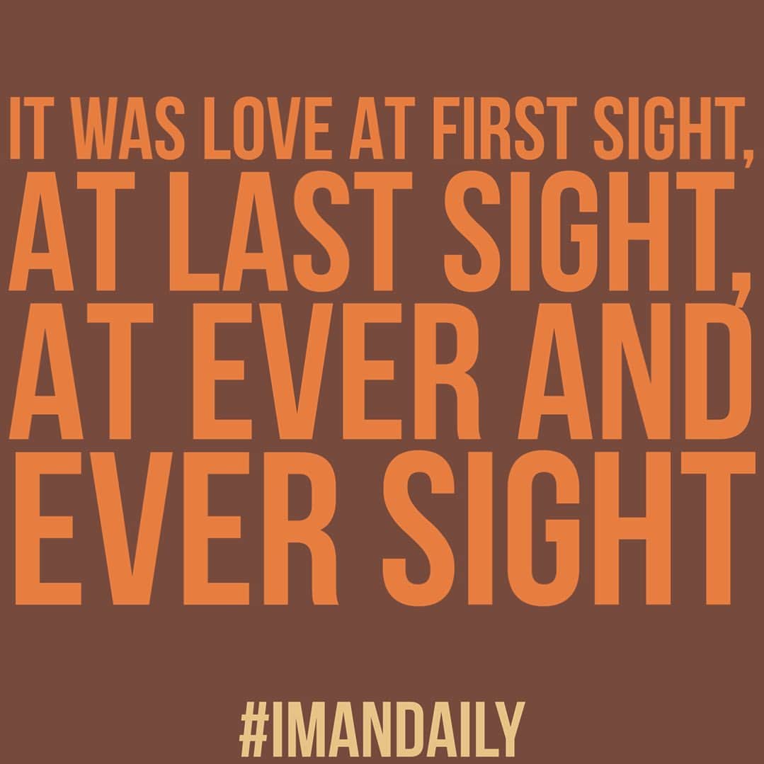 イマン・アブドゥルマジドのインスタグラム：「#imandaily June 6th, Wedding Anniversary #BowieForever」
