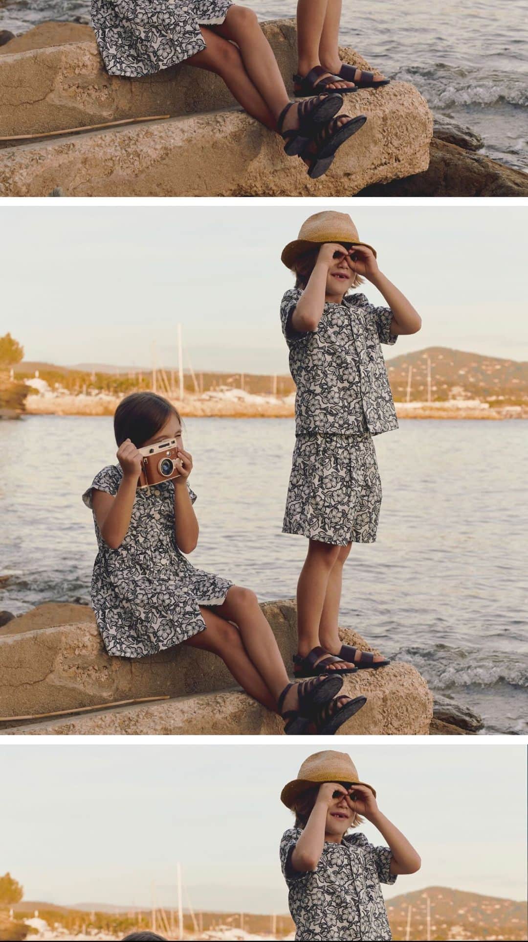 bonpointのインスタグラム：「Bonpoint SS23 | Ready to head into summer? In the distance, the sails of the boats and colourful silhouettes can be seen along the Mediterranean sea.  #Bonpoint # BonpointSS23」