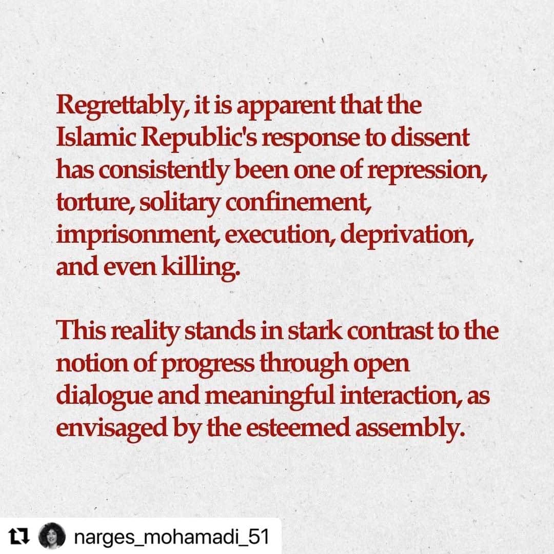 アレック・ボールドウィンさんのインスタグラム写真 - (アレック・ボールドウィンInstagram)「…@narges_mohamadi_51   UN🇺🇳 Human Rights Council President Václav Bálek,  I address you with the utmost respect as the President of the UN Human Rights Council, a position of great significance and responsibility in promoting and safeguarding human rights worldwide.  It is with deep concern and a profound sense of duty that I bring to your attention the current situation regarding the selection of the representative of the Islamic Republic as the President of the chosen assembly. The stated objective of this assembly, as declared, is to advance human rights through open dialogue and interaction among civil society, representatives of member countries, and intergovernmental organizations.  However, I must emphasize that the Islamic Republic government stands out as a clear and undeniable violator of human rights on a global scale. The flagrant street massacres, widespread executions, torture of protesters and critics held in solitary confinement, and the egregious mistreatment and abuse of women dissenters in detention centers during the revolutionary movement of "Zhina" represent only a fraction of the Islamic Republic's abhorrent track record of human rights violations. As a witness to these grave violations, I possess irrefutable evidence and am prepared to testify from my own experience within Evin Prison.  For over two decades, the Islamic Republic government has systematically employed repressive measures to dismantle Iranian civil society. It begs the question whether the Human Rights Council has taken into account the plight of civil institutions in Iran, including but not limited to the Writers' Association, the Human Rights Defenders Center, women's organizations, environmental institutions, teachers, workers, journalists, students, ethnic and religious minorities, and countless others. In light of these circumstances, it is imperative that the Human Rights Council extend an invitation to the imprisoned members of these institutions, ensuring their presence and providing an opportunity to shed light on their situation. Swipe the slides to read more. #nargesmohammadi #nargesmohamadi #unitednations #vaclavbalek #humanrights #un」6月6日 19時46分 - alecbaldwininsta