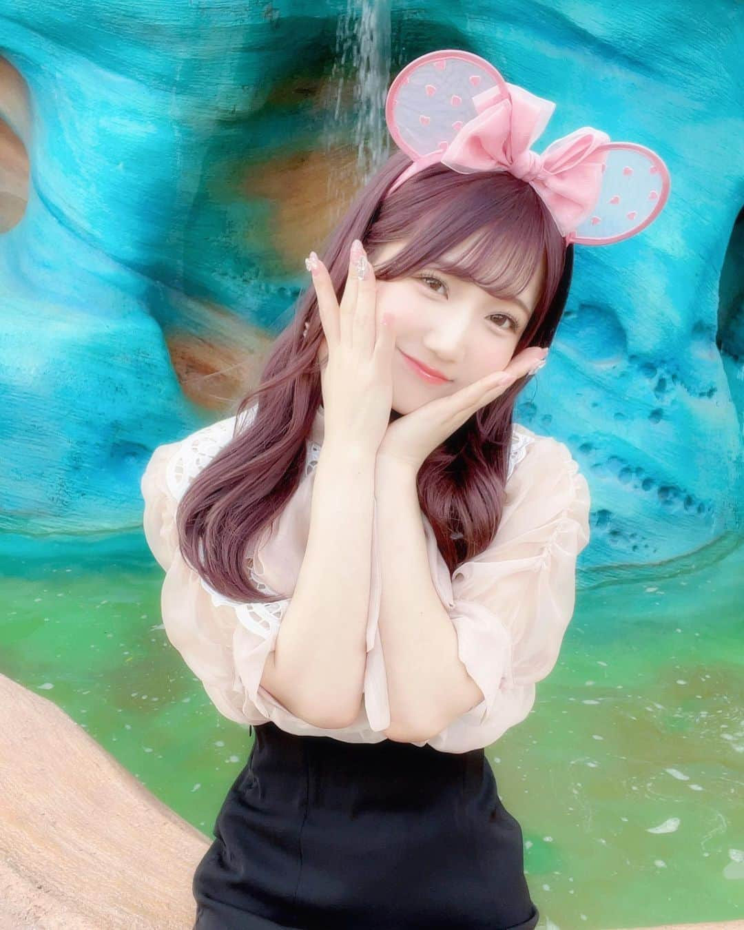 門林有羽さんのインスタグラム写真 - (門林有羽Instagram)「🏰🐭🎀✨ . . . 何枚目がすき？💞 ラベンダーにまたしたいなぁ。 . .」6月6日 19時54分 - yuu_kadobayashi