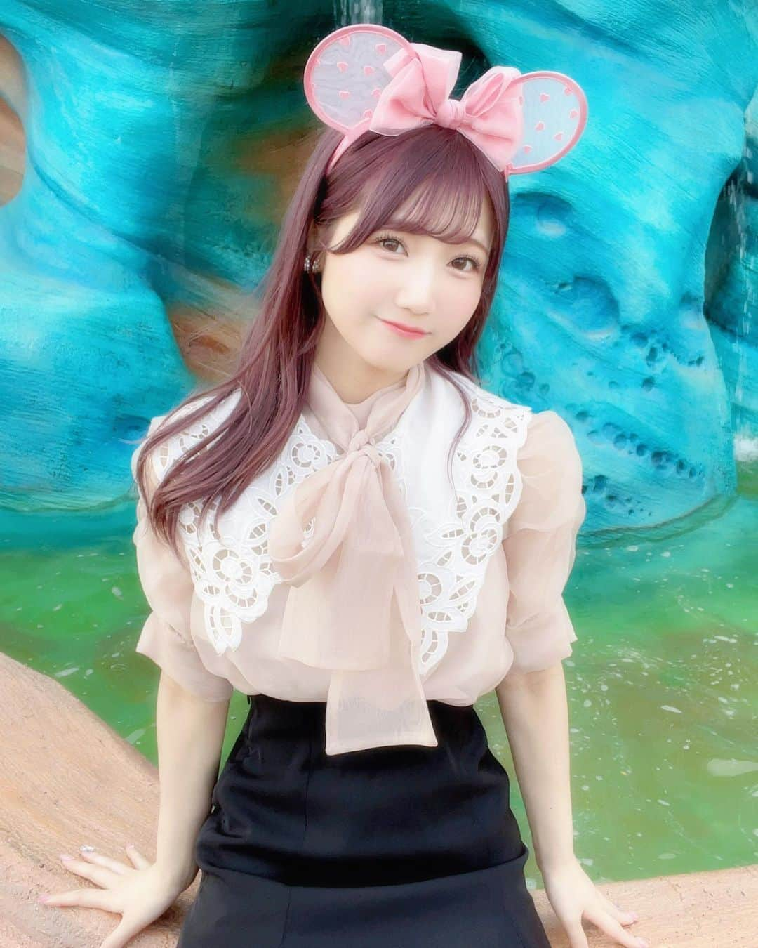 門林有羽さんのインスタグラム写真 - (門林有羽Instagram)「🏰🐭🎀✨ . . . 何枚目がすき？💞 ラベンダーにまたしたいなぁ。 . .」6月6日 19時54分 - yuu_kadobayashi