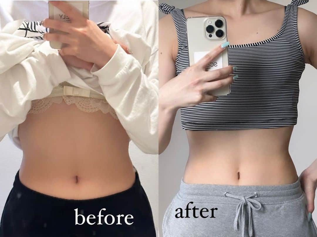 𝙍𝙚𝙣𝙖のインスタグラム：「2week before after． ・ ・ 明日20時くびれ作りYouTube upしますよー！！💞  ・ ・  #筋トレ女子  #お腹痩せ #お腹引き締め #腹筋トレーニング #腹筋割りたい #お腹痩せトレーニング #お腹痩せダイエット #ビフォーアフター #ビフォーアフターダイエット #ビフォーアフターがすごい #ダイエット記録 #ダイエット方法 #ダイエット生活」