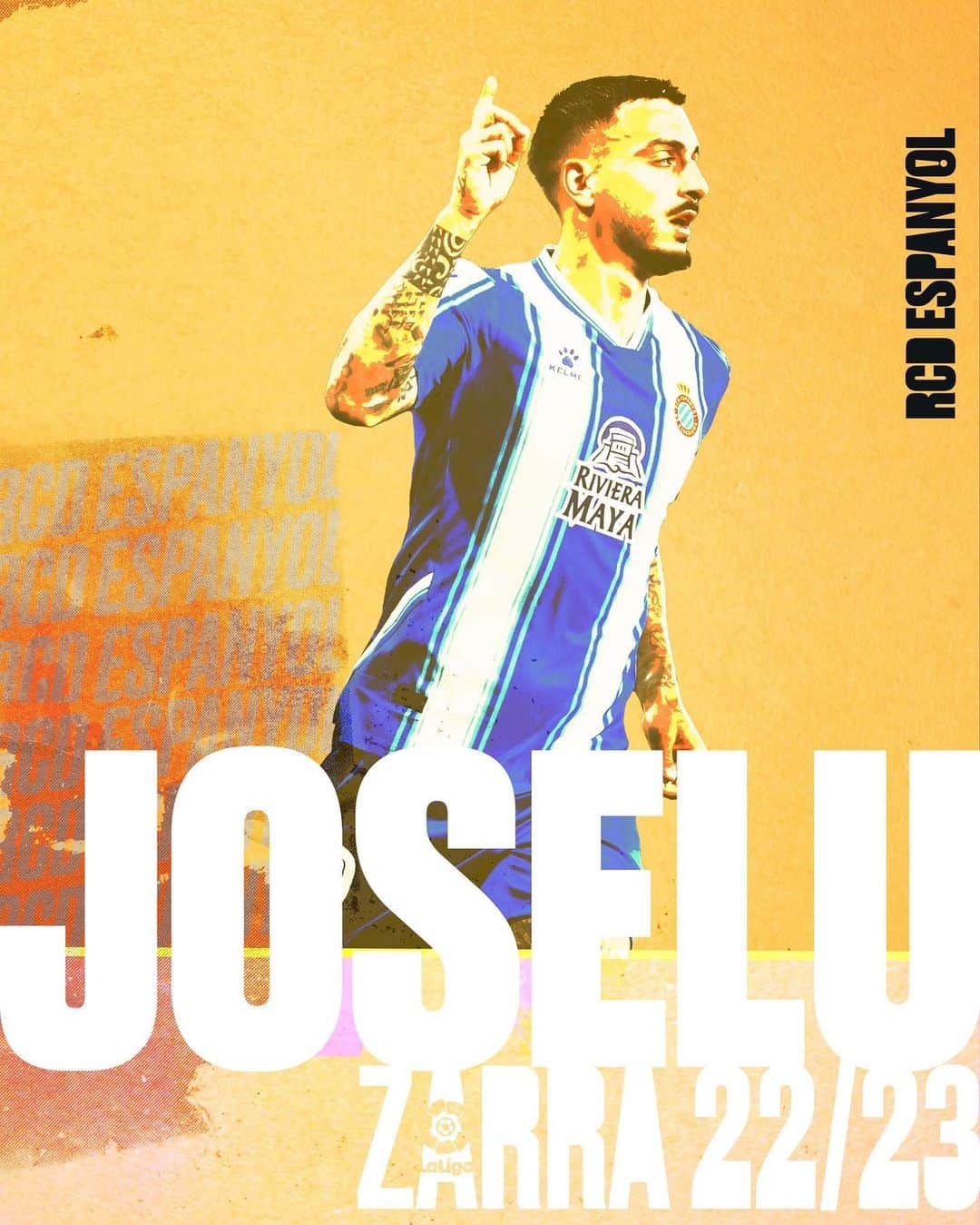 RCDエスパニョールのインスタグラム：「🏆 Joselu, 𝗭𝗮𝗿𝗿𝗮 de @LaLiga 22/23. ¡Enhorabuena, @joselumato! 👏」