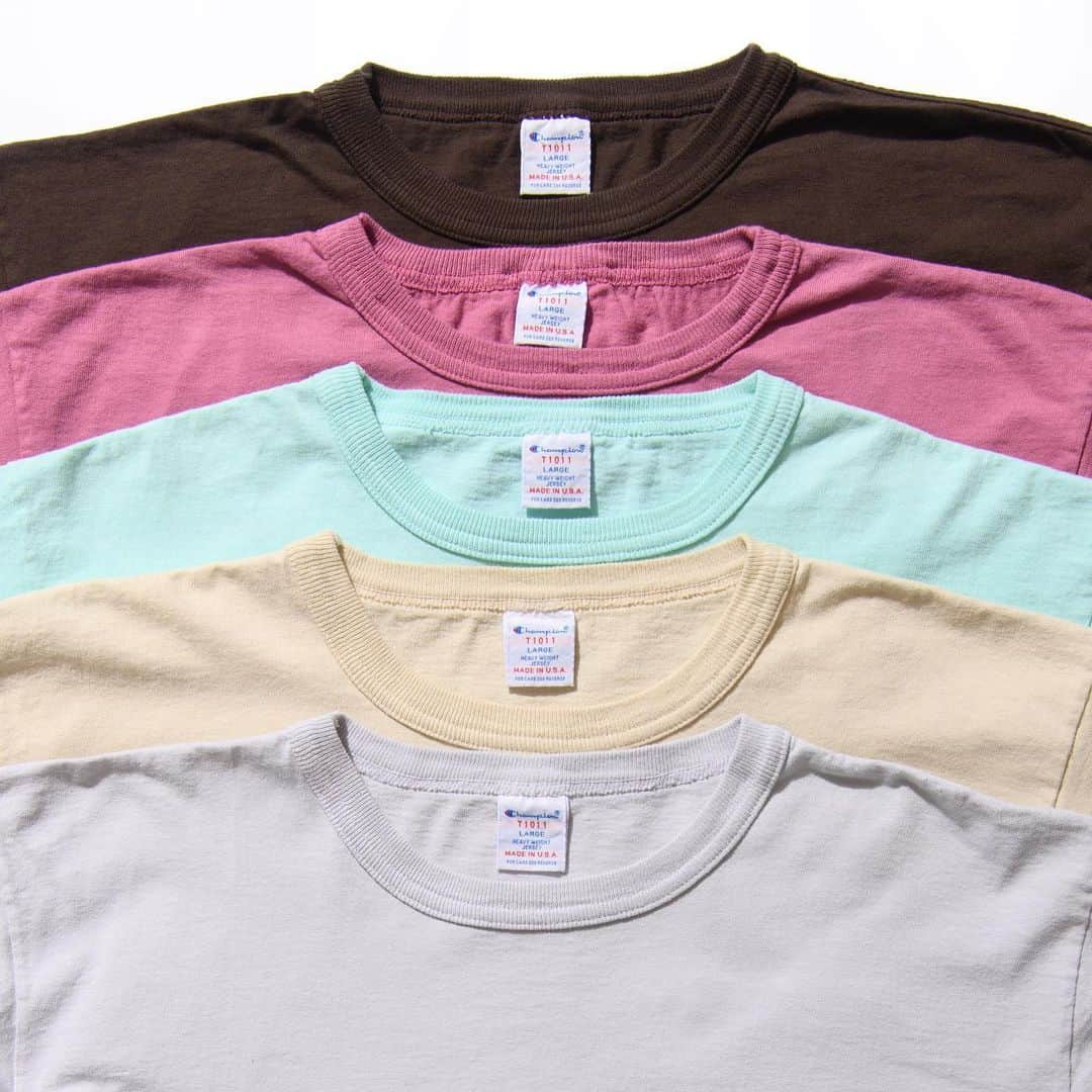Champion Japanさんのインスタグラム写真 - (Champion JapanInstagram)「【MADE IN USA】  Item:T1011 Short Sleeve Pocket T-shirt Number:C5-X305 Color:Light Gray, Plum, Mint, Beige, Dark Brown Size:S, M, L, XL Price:¥6,600  #Champion #shortsleeve #tshirt  #ショートスリーブ #tシャツ #カジュアルコーデ #チャンピオン #23SS」6月6日 21時11分 - champion_japan