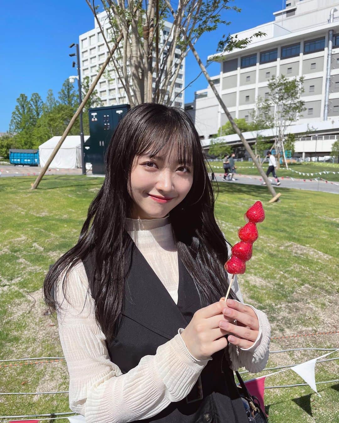 石田千穂のインスタグラム：「🍓🍬！！！ #STU48 #石田千穂」